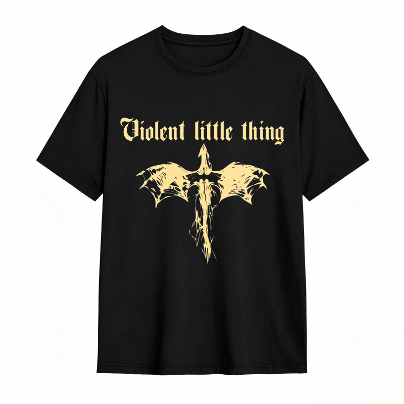 Dorawear™ Violent Little Thing Golden Dragon Design Unisex Classic T-shirt