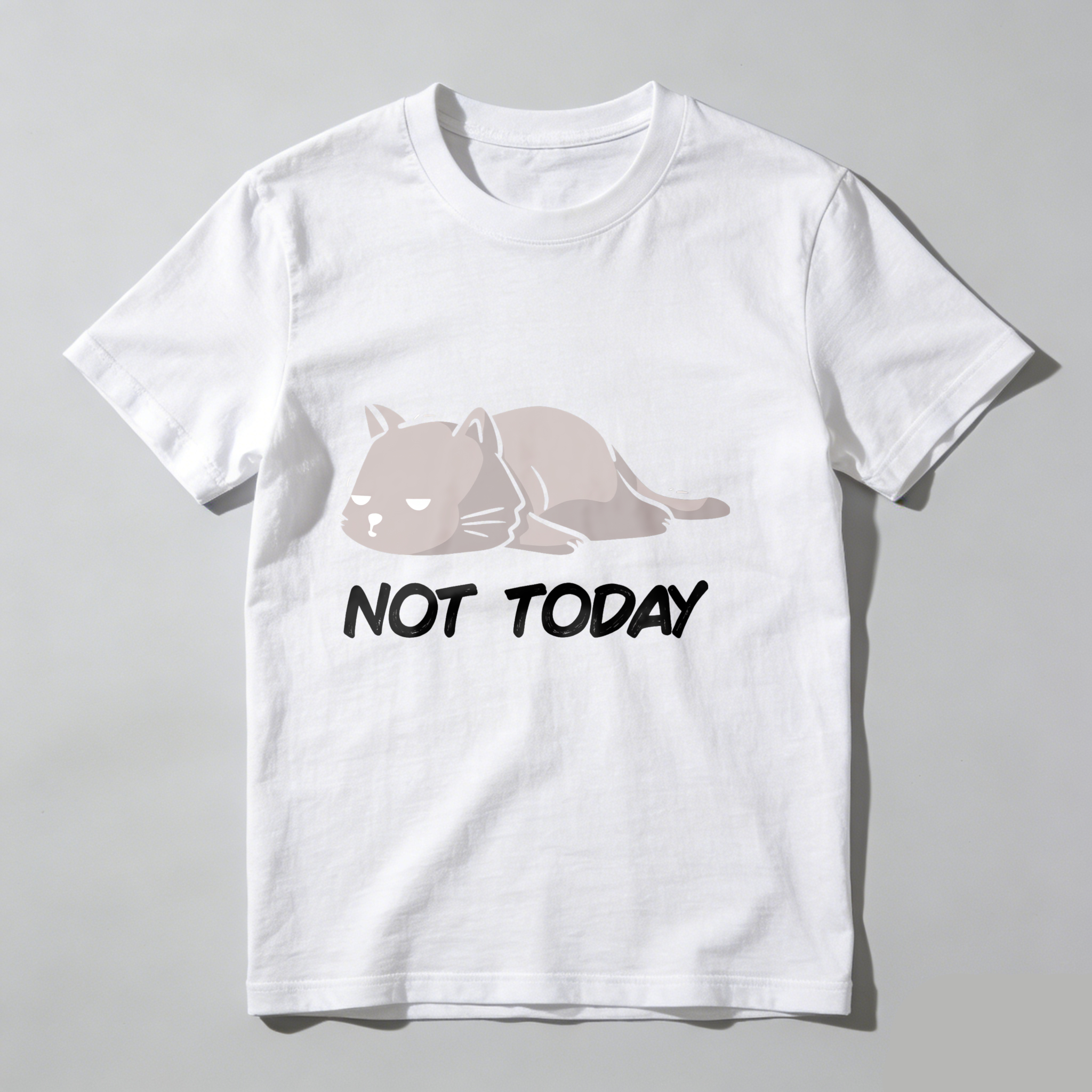 Dorawear™ Cat Lying Down Not Today T Shirt