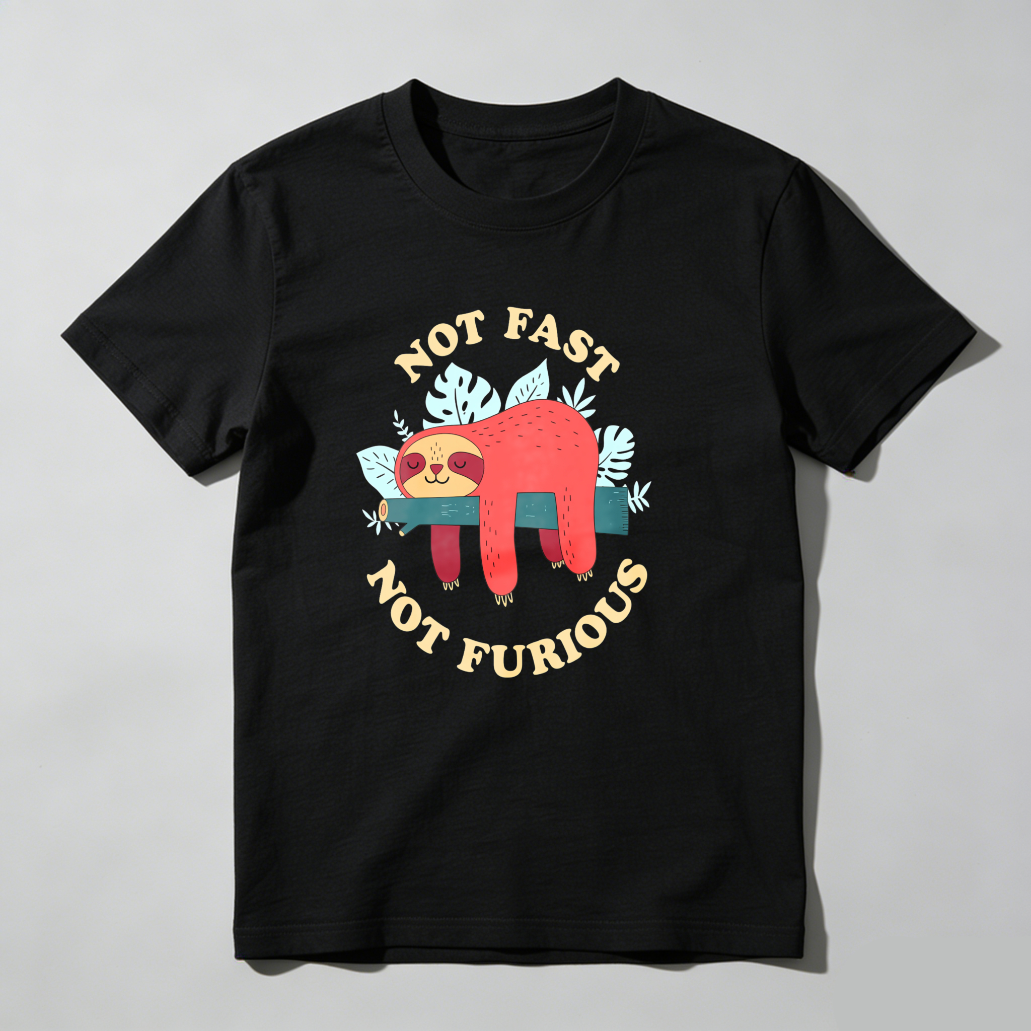 Dorawear™ Not Fast Not Furious Sloth Design T Shirt