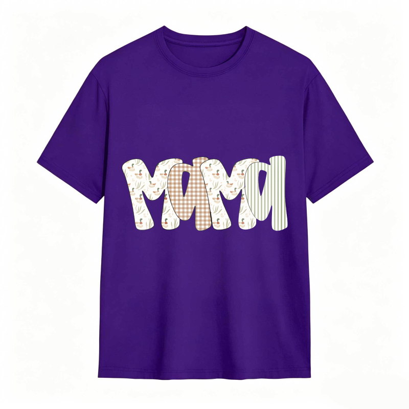 Dorawear™Mama Patterned Text Design Unisex Classic T-shirt