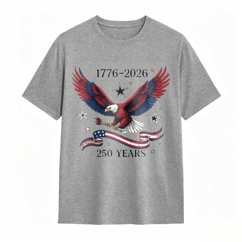Dorawear™   American Eagle With Stars And Stripes 1776 2026 250 Years Independence Day T-shirt