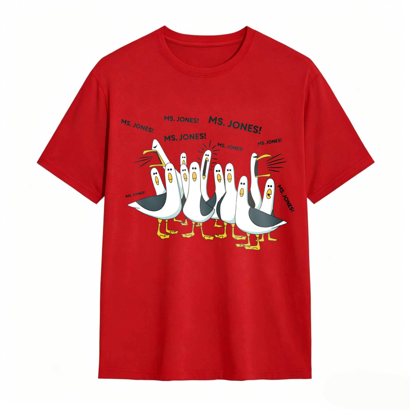 Dorawear™ Ducks Chasing Ms Jones tshirt 100% cotton