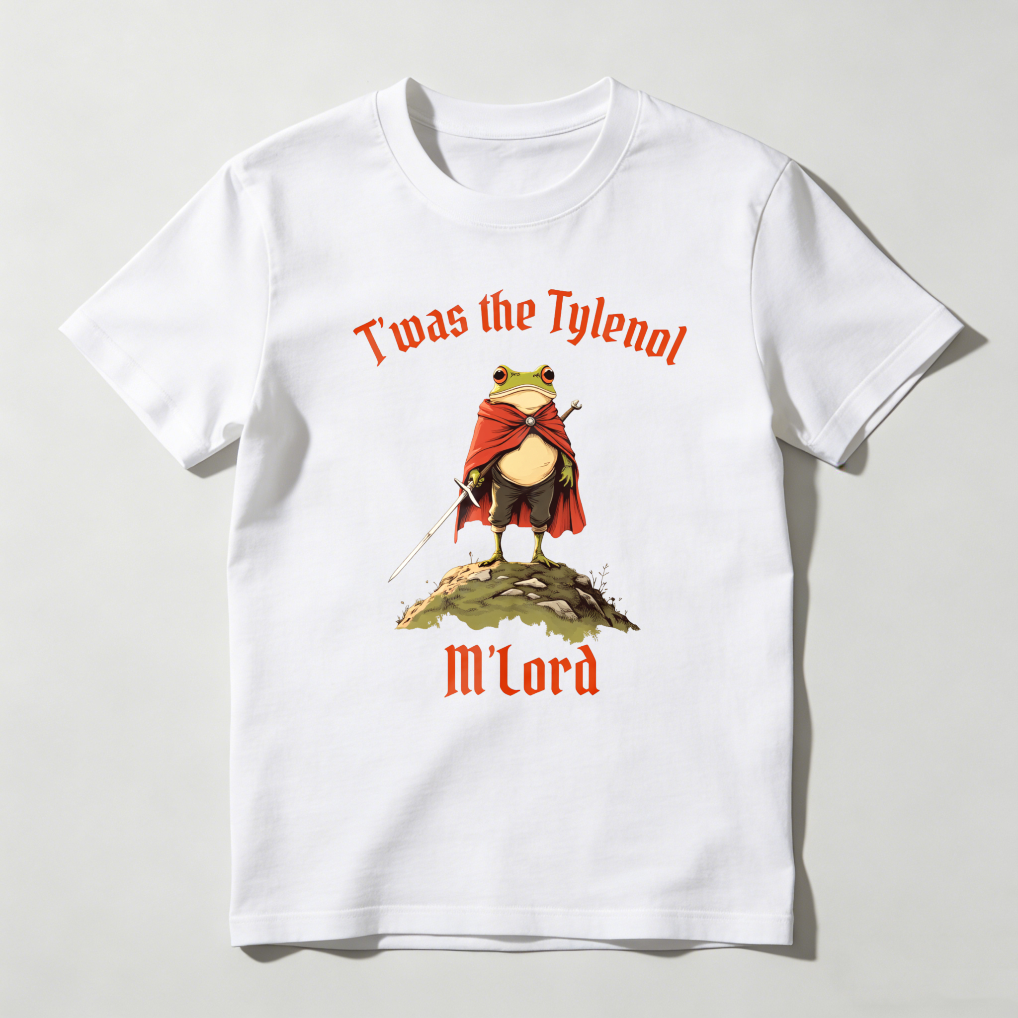 Dorawear™ Frog Knight With Sword And Cape T Shirt