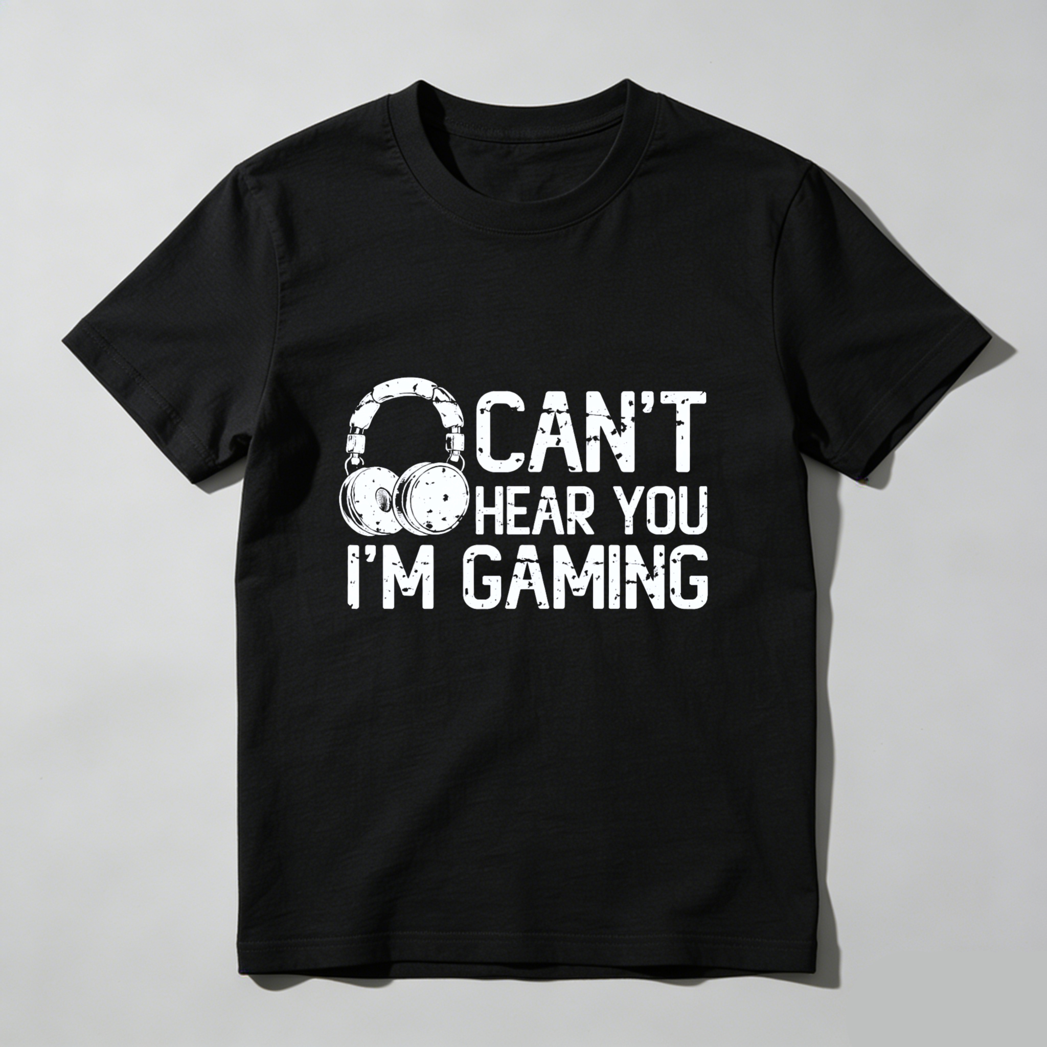 Dorawear Can't Hear You Im Gaming Pure Cotton Short Sleeve T Shirt
