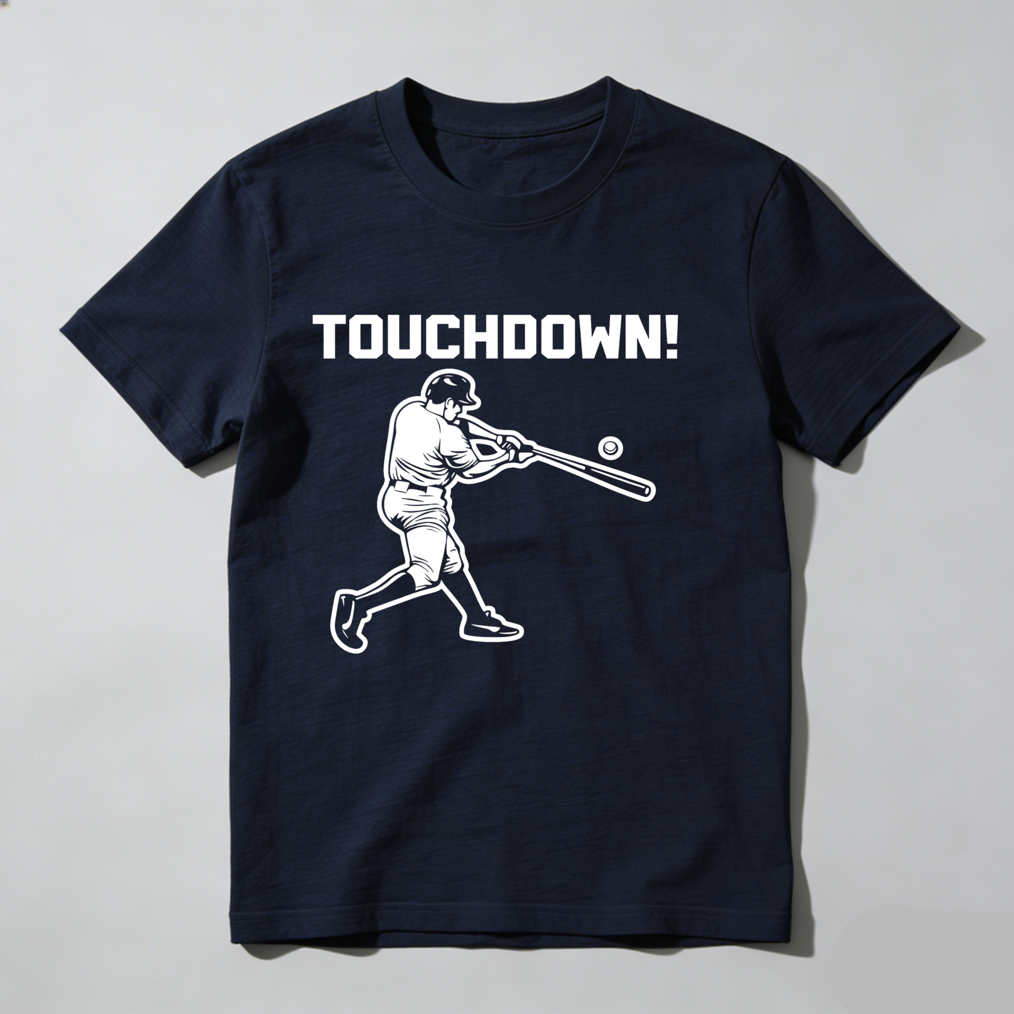Dorawear™ Touchdown Baseball Player Swinging Bat  T Shirt
