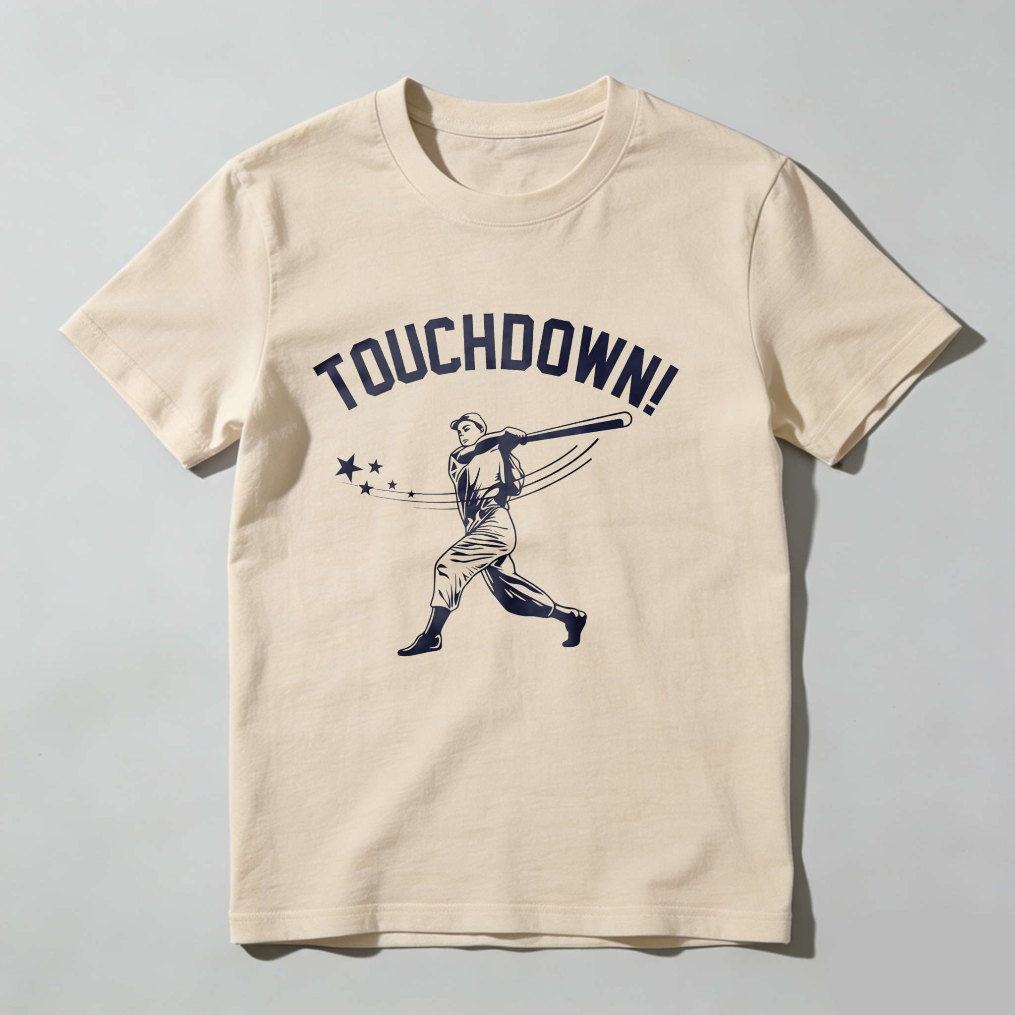 Dorawear™ Touchdown Baseball Player With Stars  T Shirt