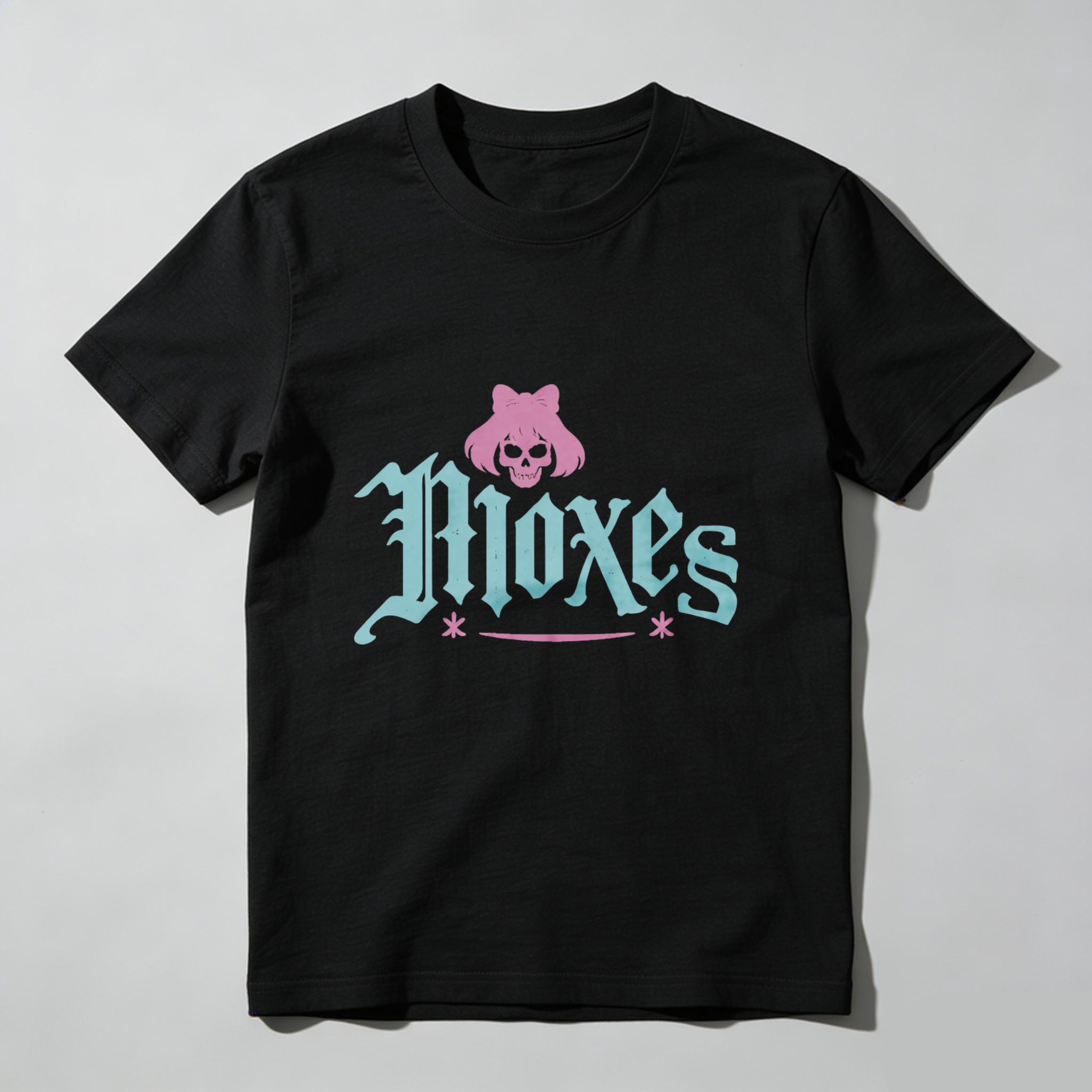 Dorawear™ Moxes Pink Skull Logo Pure Cotton Short Sleeve T Shirt-Dorawear