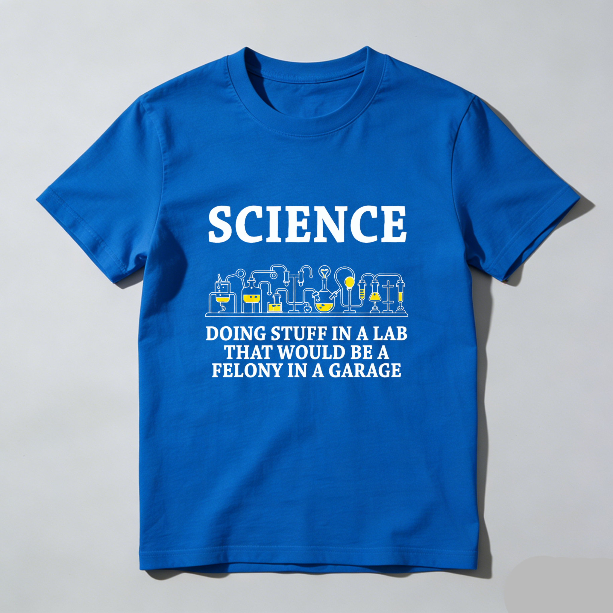 Dorawear™ Science Lab Humor Pure Cotton Short Sleeve T-Shirt-Dorawear