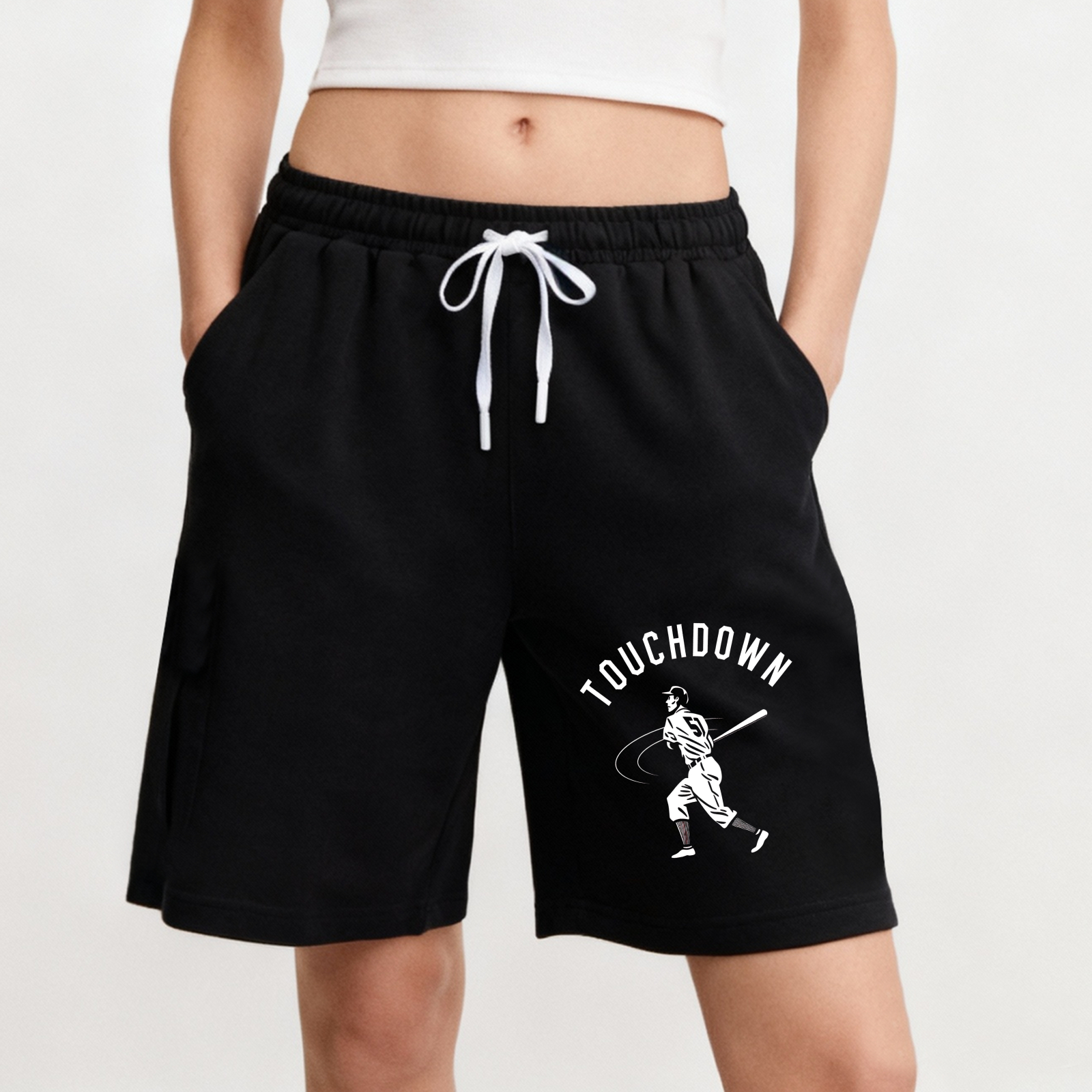 Dorawear™ Touchdown Baseball Player Graphic Shorts-Dorawear