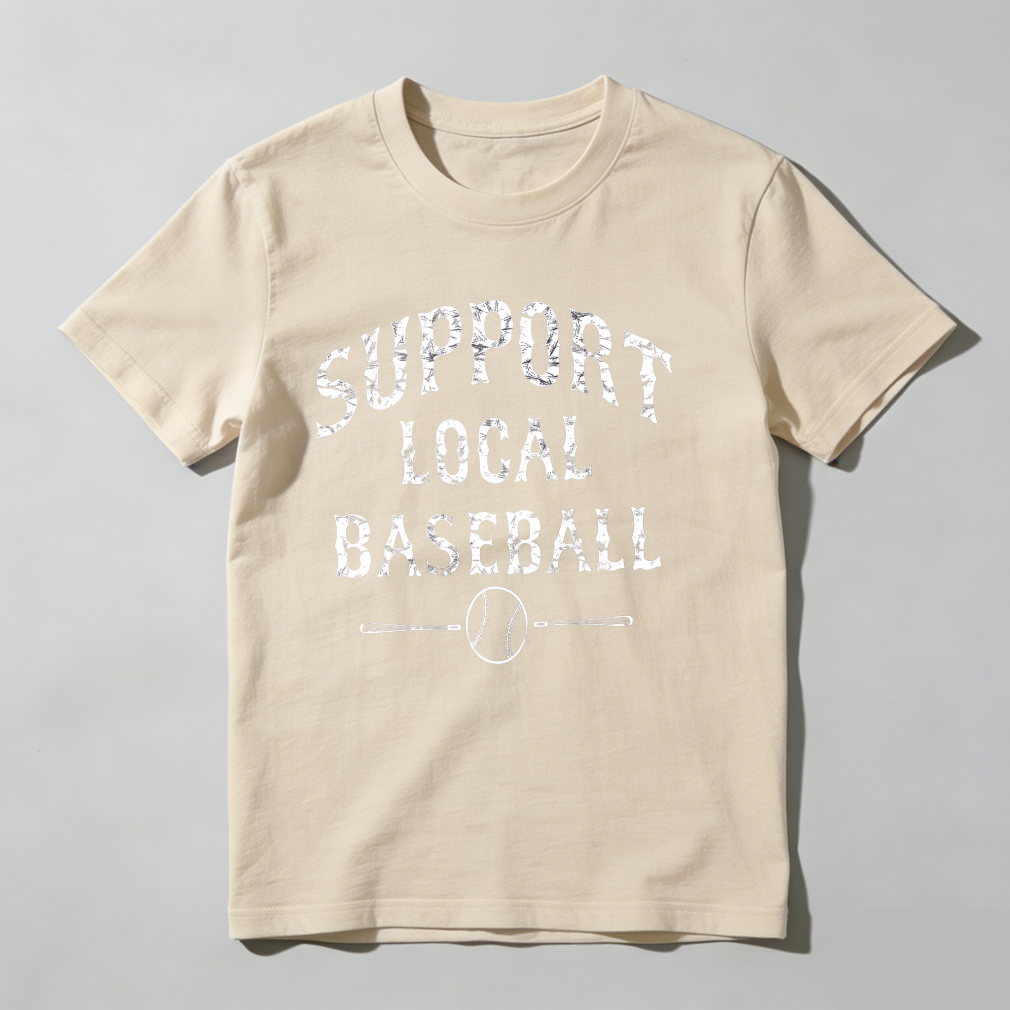 Dorawear™Support Local Baseball Bat And Ball T Shirt
