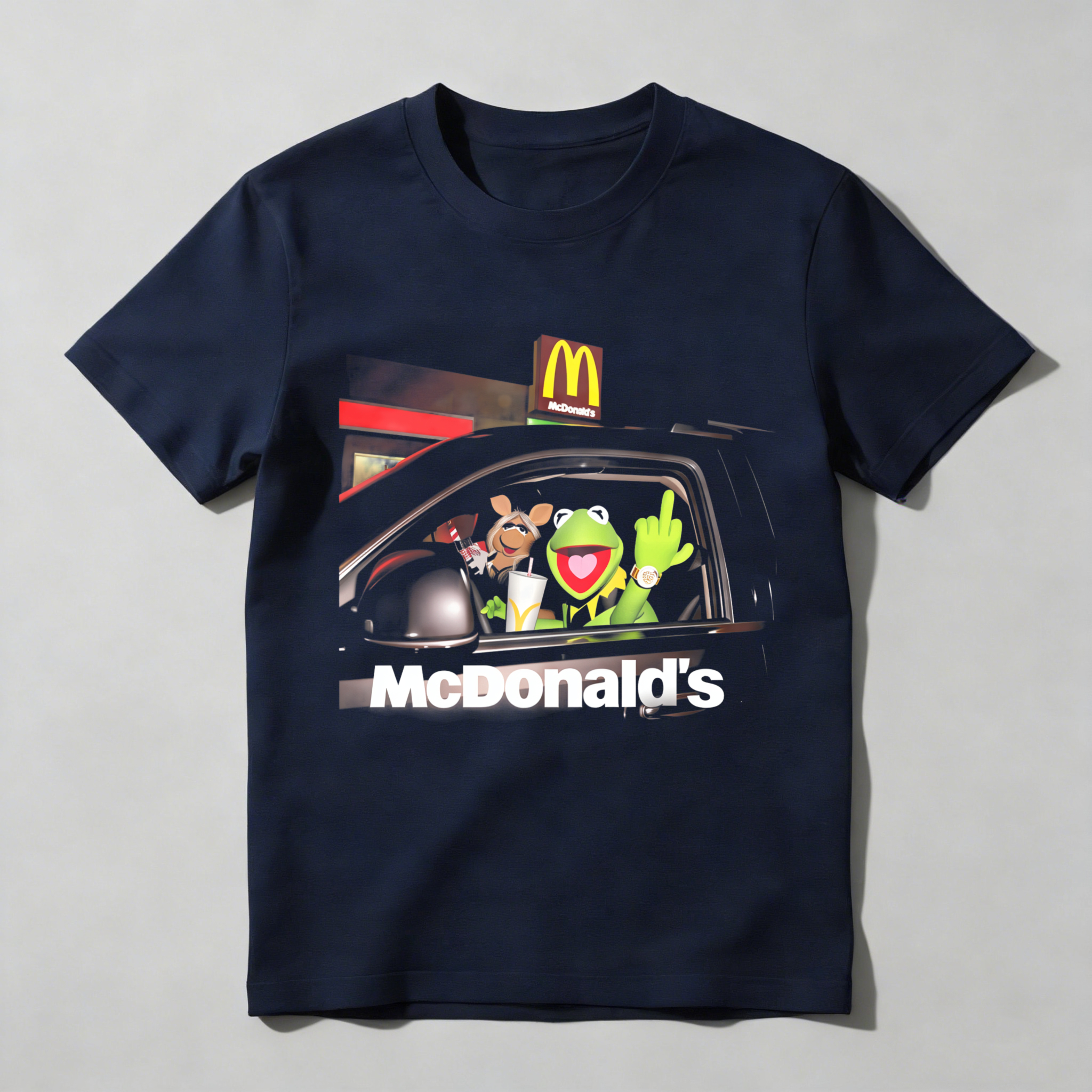 Dorawear™ Muppets In Car At Mcdonalds Drive Thru T Shirt