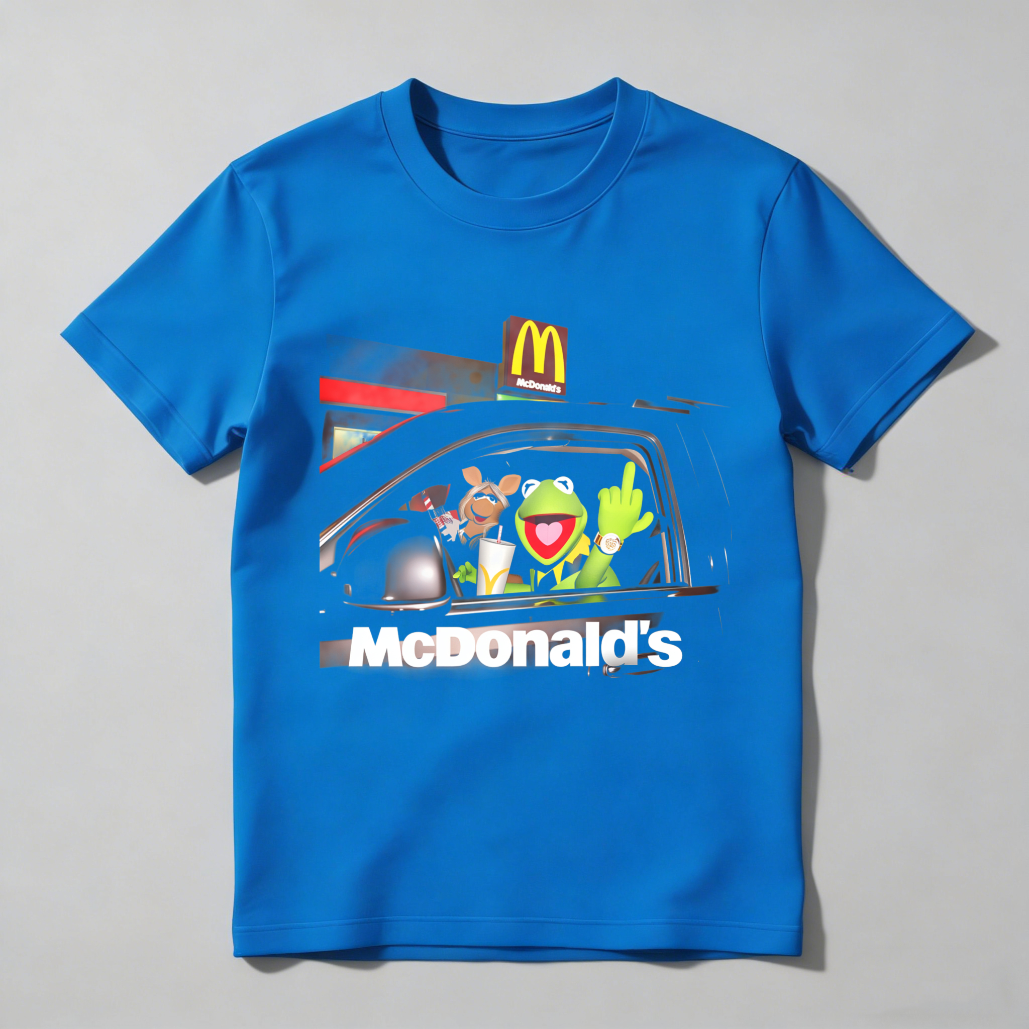 Dorawear™ Muppets In Car At Mcdonalds Drive Thru T Shirt