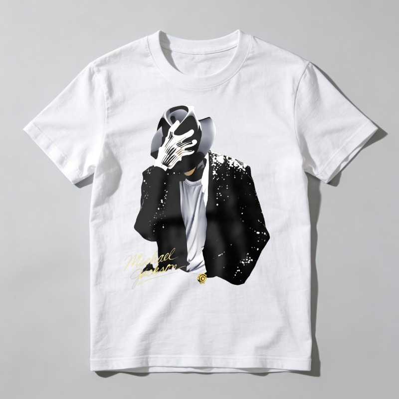 Dorawear™ Michael Jackson Iconic Pose With Glove And Hat T Shirt 100% cotton
