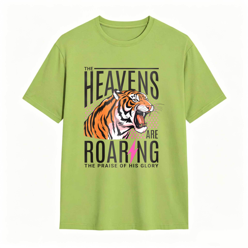 Dorawear™ Tiger Roaring With Heaven Praise Design Unisex Classic T-shirt