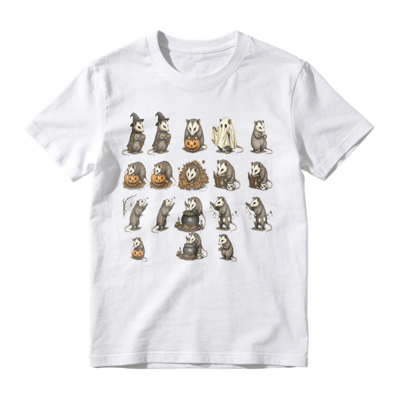 Cute Halloween Opossum Costume Pattern, Unisex Classic T-shirt