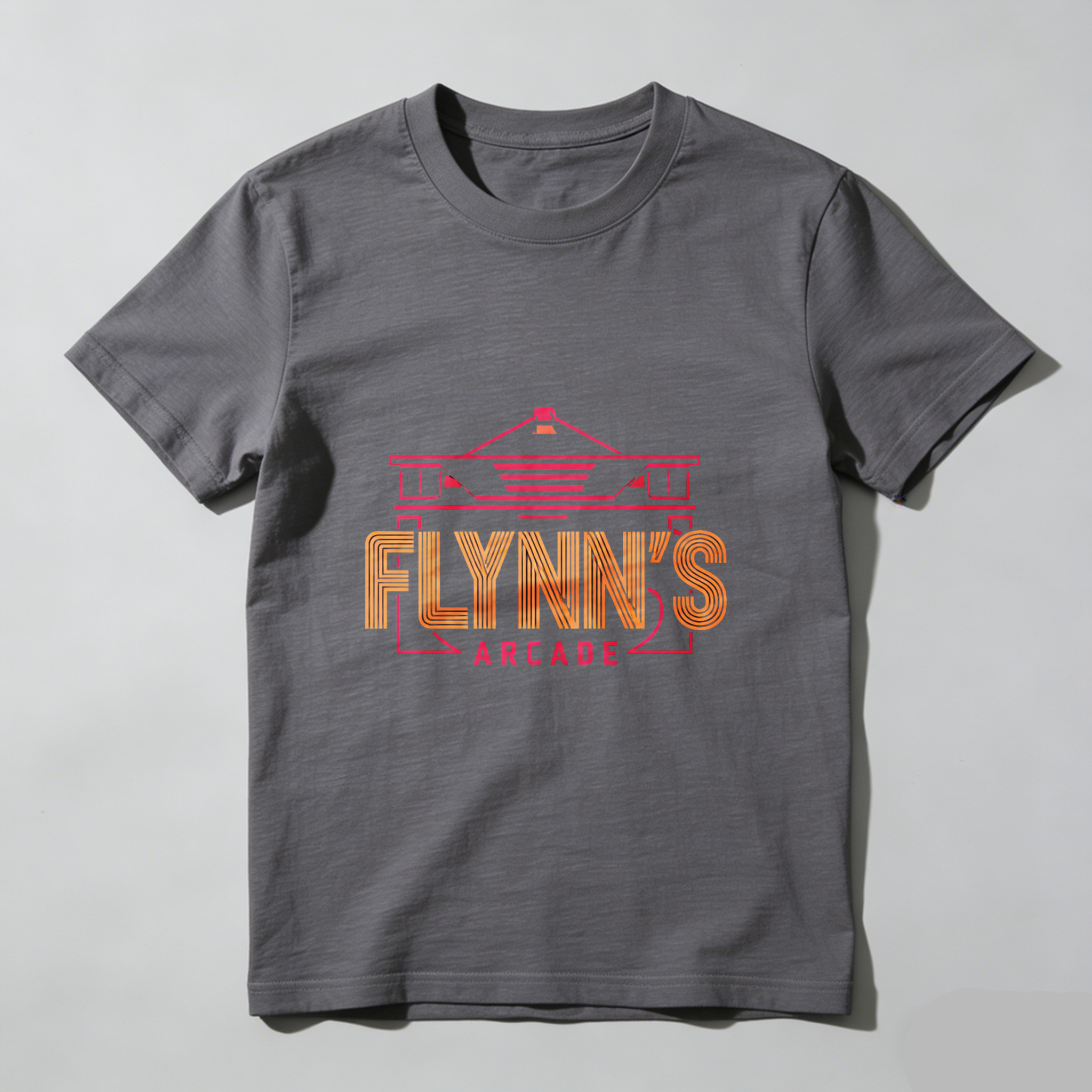 Dorawear™ Flynn's Arcade Neon Logo Pure Cotton Short Sleeve T Shirt-Dorawear