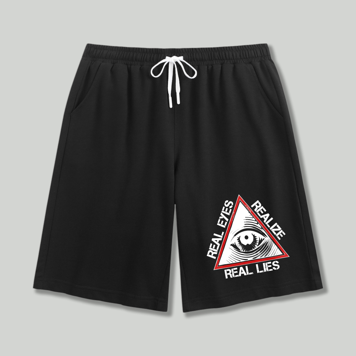 Dorawear™ All Seeing Eye Real Eyes Realize Real Lies Shorts(2)-Dorawear