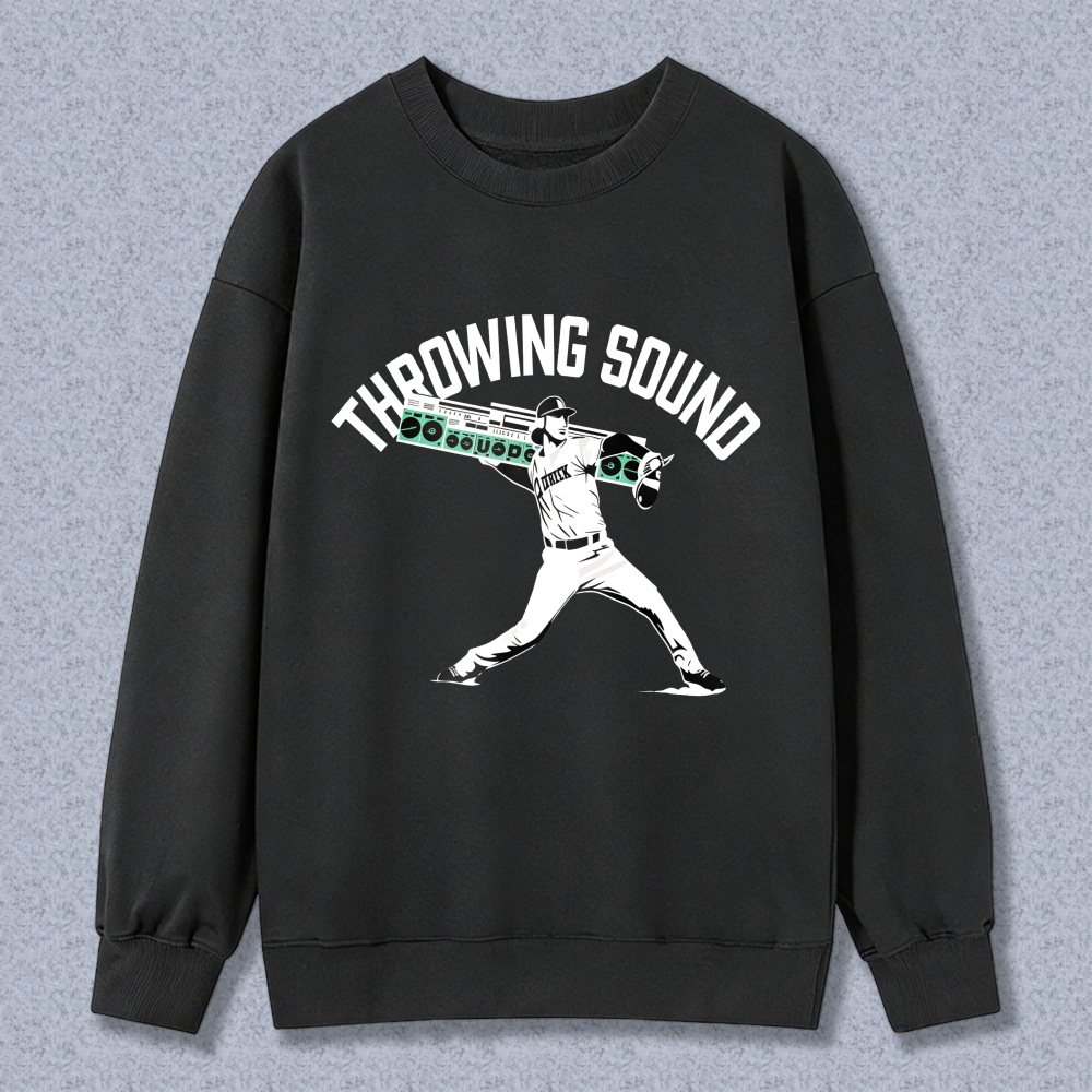 Dorawear™ Baseball Player Throwing Sound Unisex Classic Sweatshirt