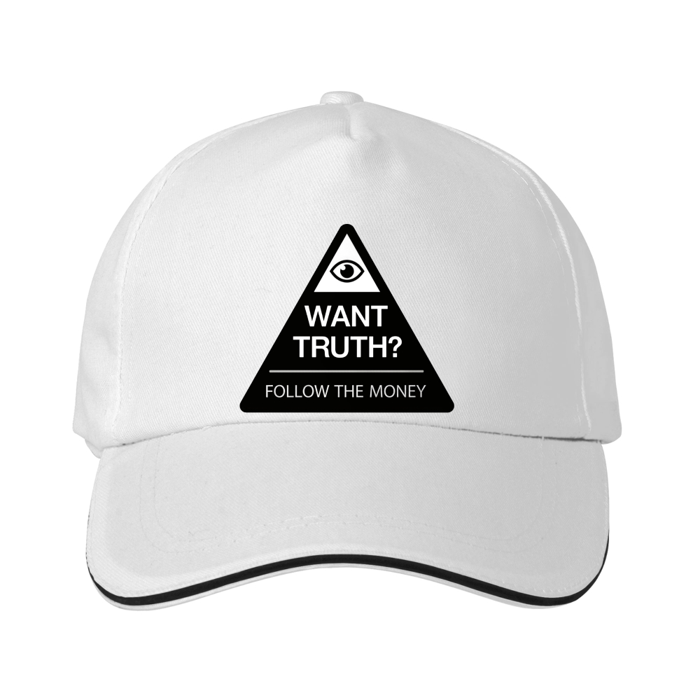 Dorawear™ Baseball Cap With All Seeing Eye And Want Truth Follow The Money