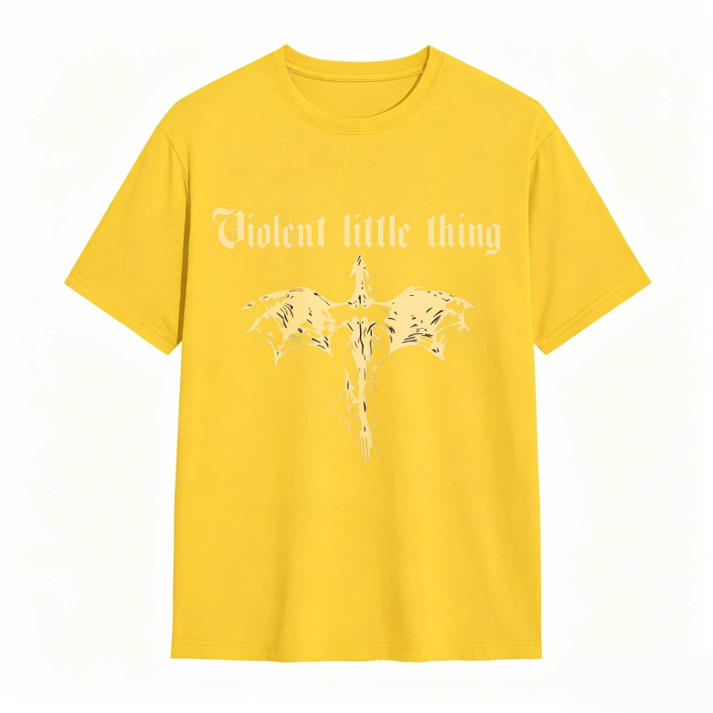 Dorawear™ Violent Little Thing Golden Dragon Design Unisex Classic T-shirt
