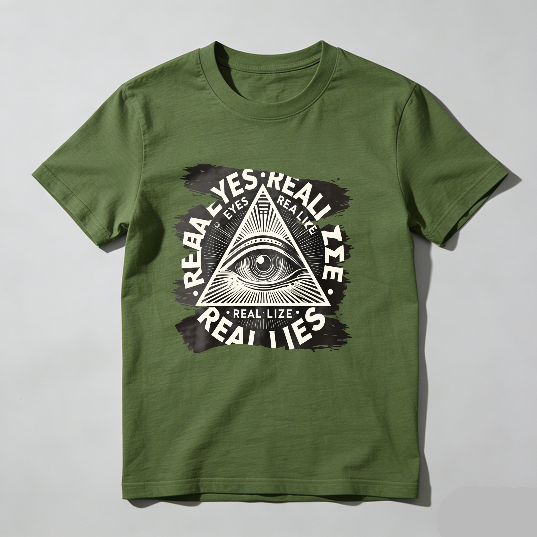 Dorawear™All Seeing Eye Symbol With Text Design  T Shirt