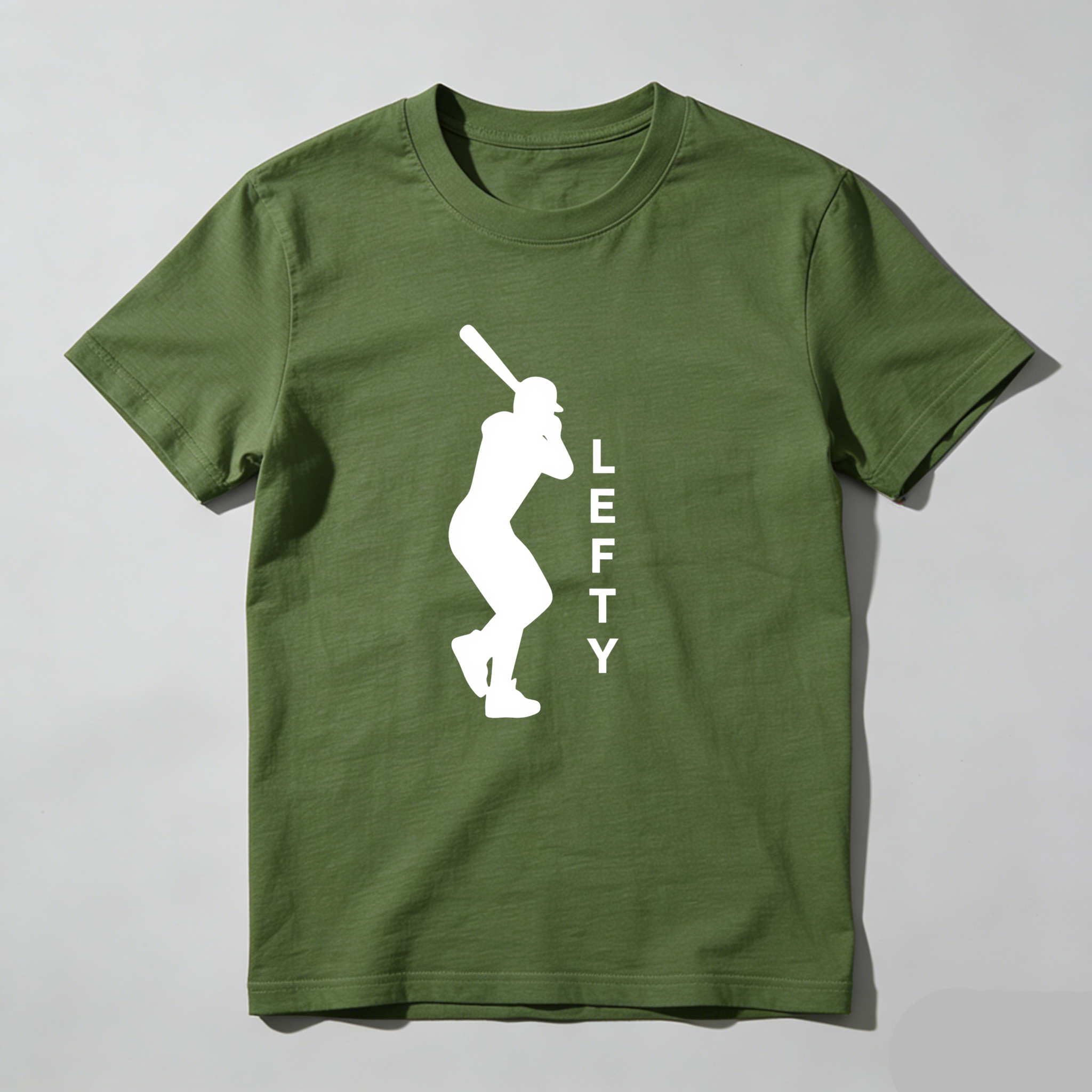Dorawear™ Lefty Batter Silhouette Design Print  T Shirt