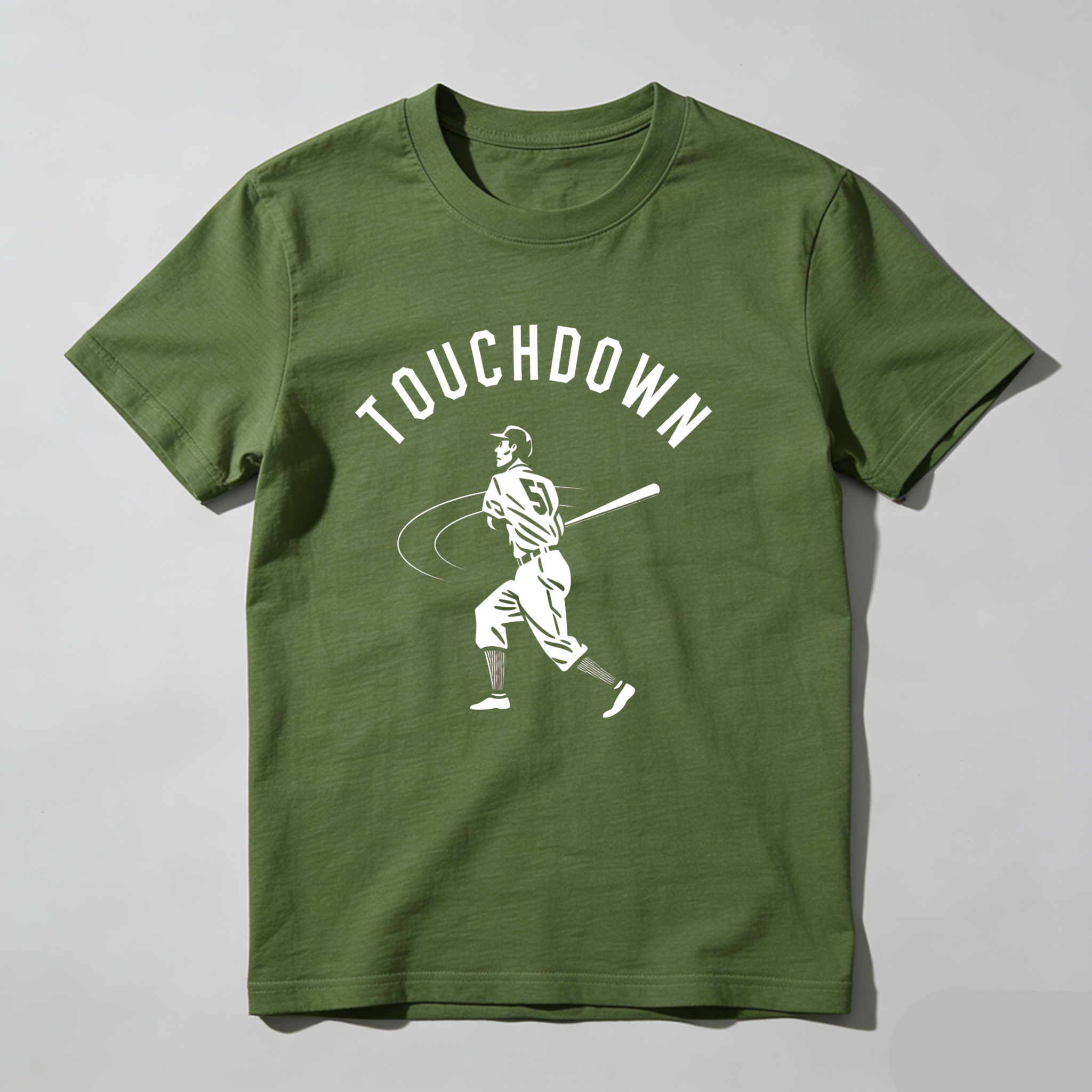 Dorawear™ Touchdown Baseball Player Swinging Bat  T Shirt