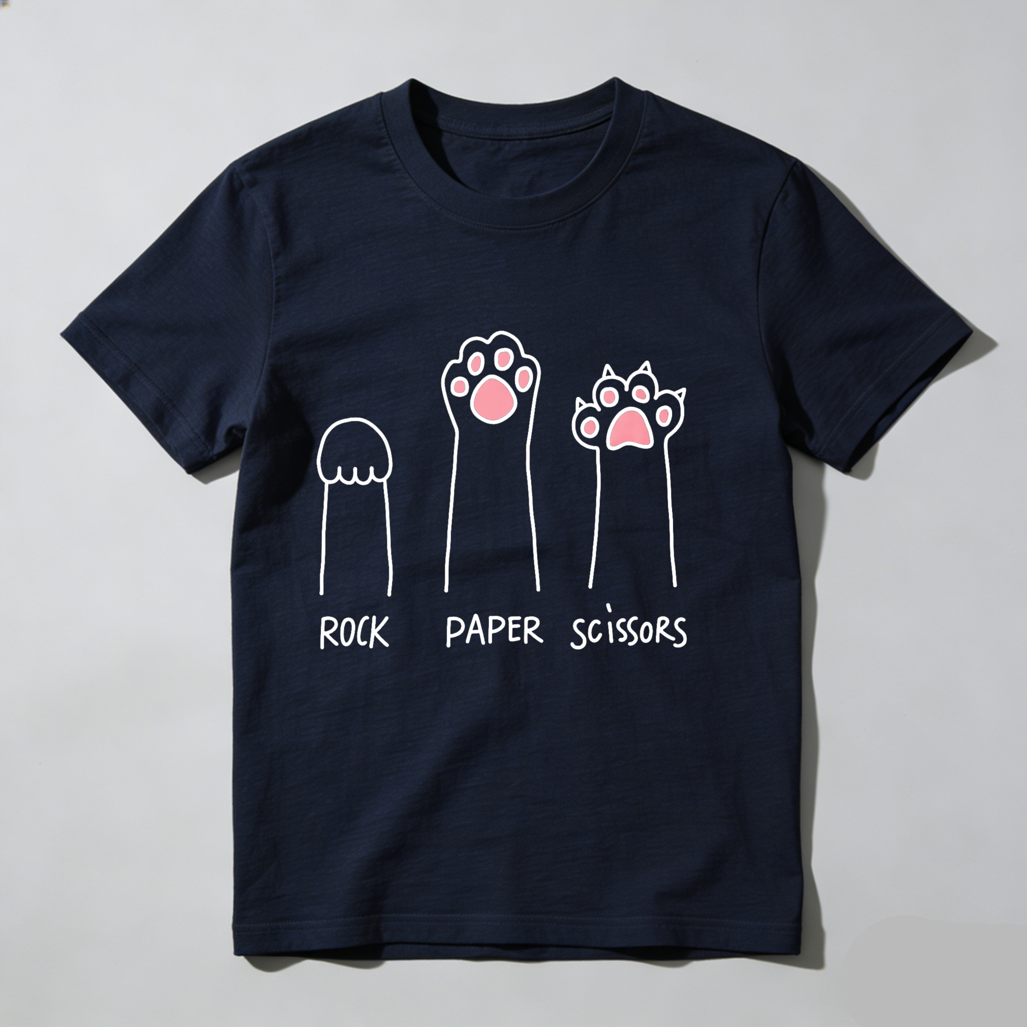 Dorawear Rock Paper Scissors Cat Paws T Shirt