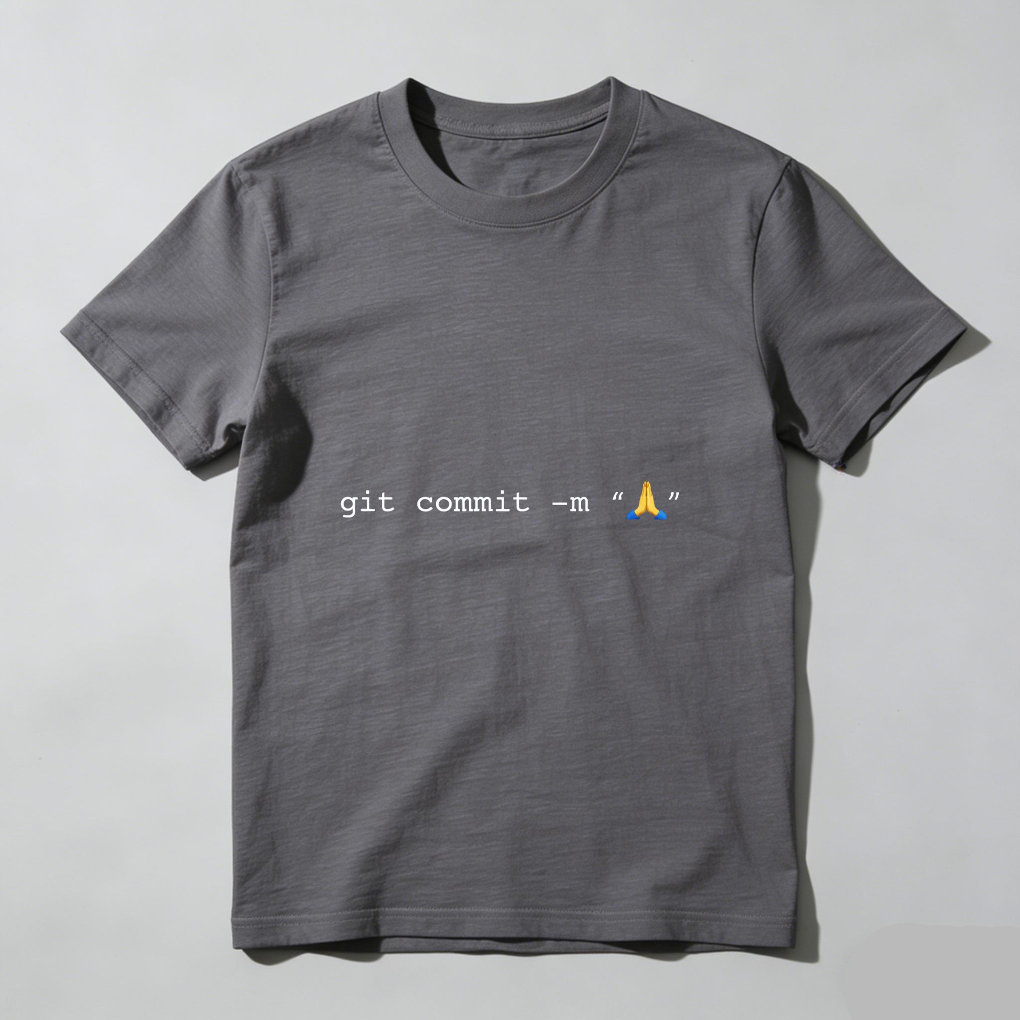 Dorawear Git Commit Emoji Pure Cotton Short Sleeve T Shirt