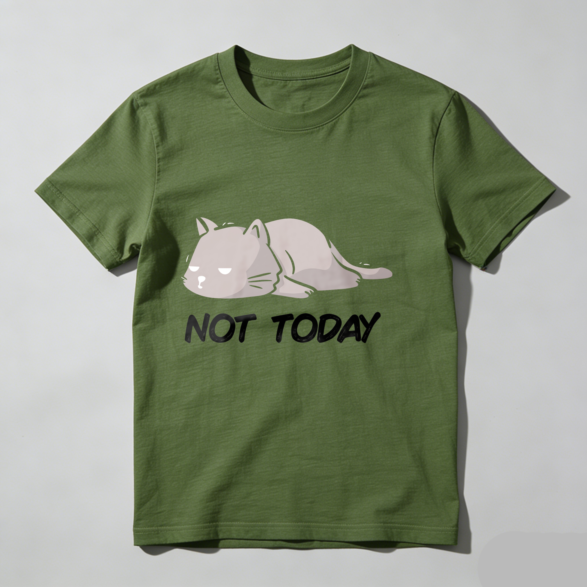 Dorawear™ Cat Lying Down Not Today T Shirt