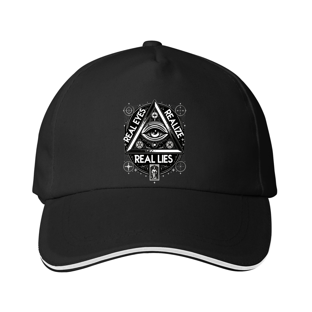 Dorawear™ Statement Graphic Cap – Real Eyes Realize Real Lies