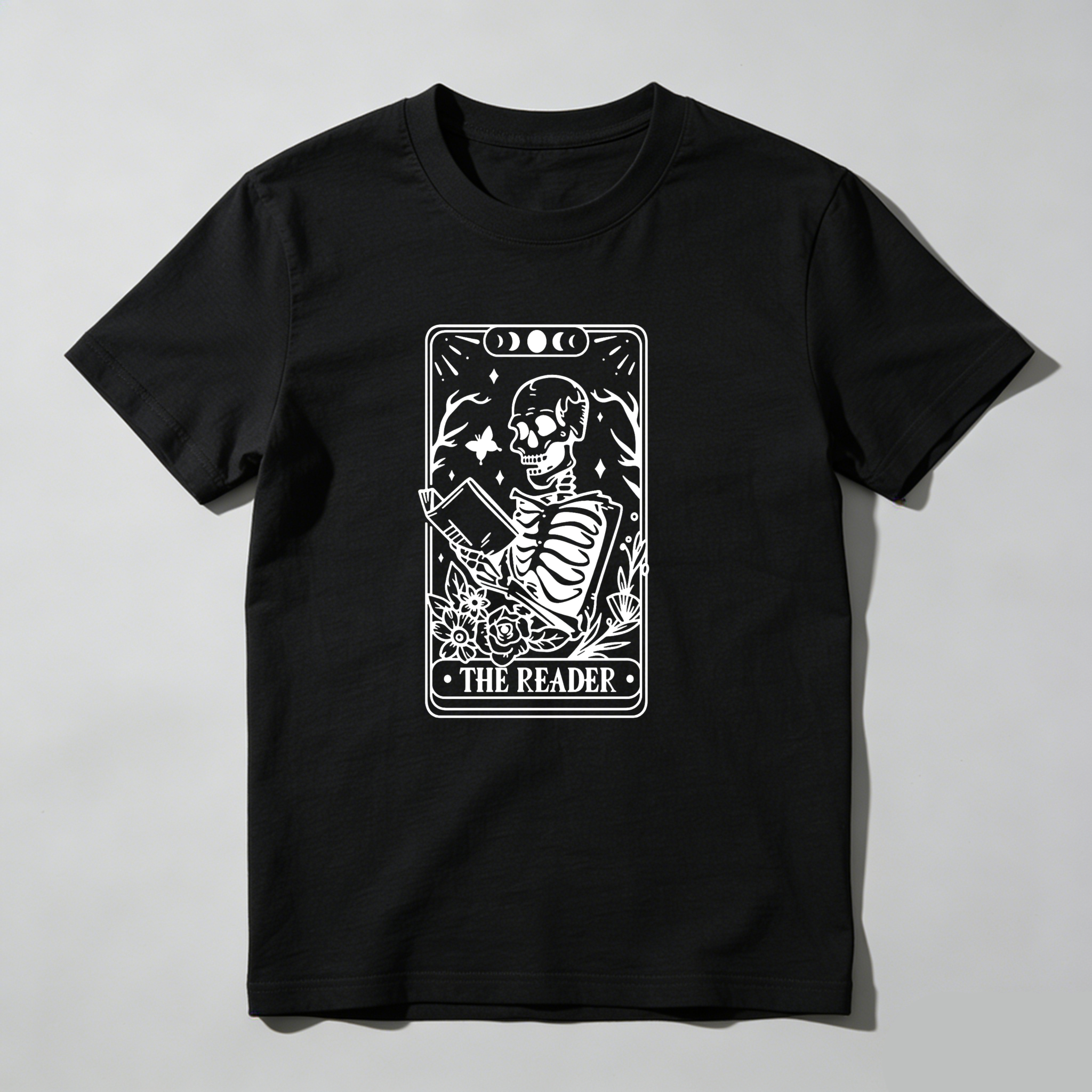 Dorawear The Reader Tarot Card Skeleton Reading T Shirt