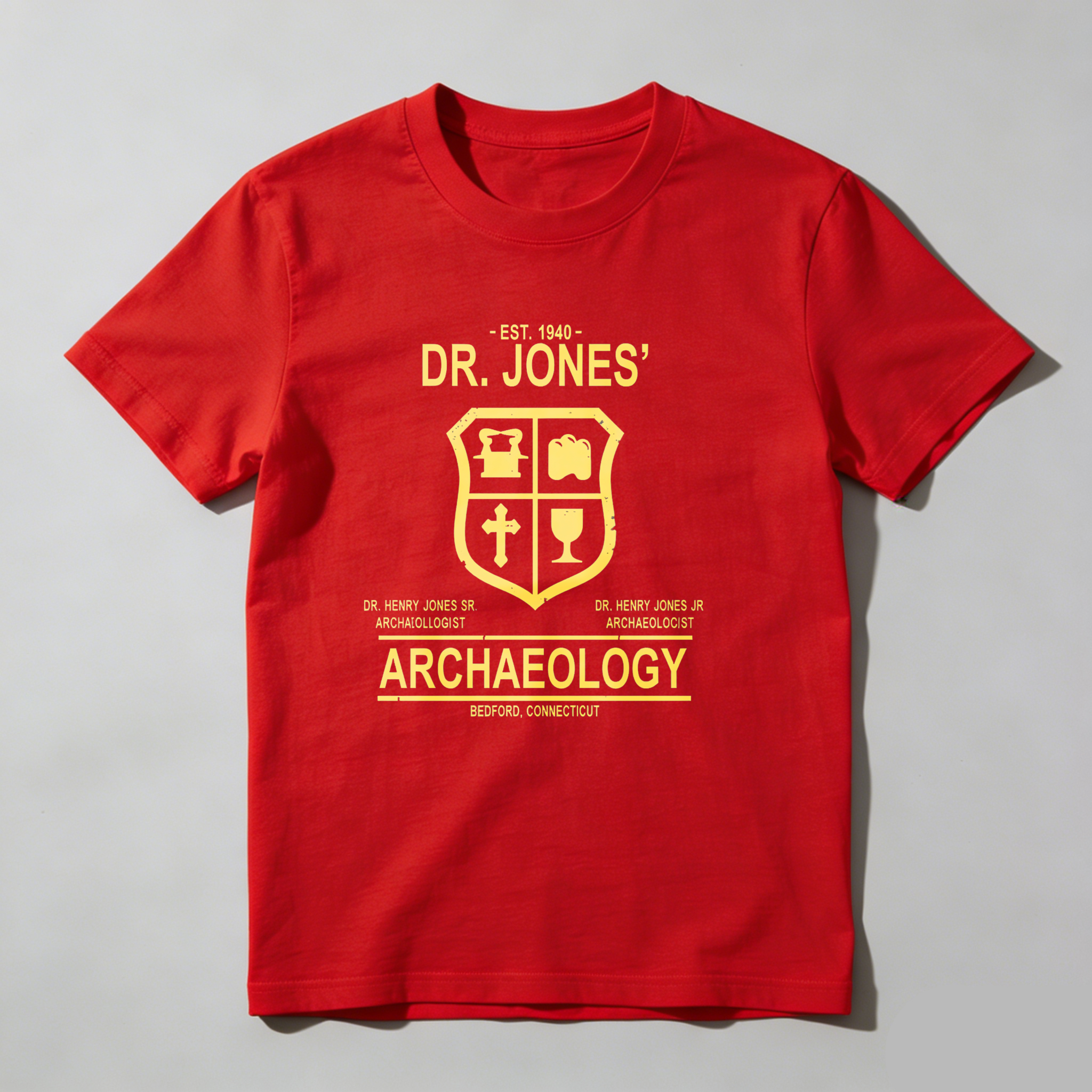 Dorawear™ Dr Jones Archaeology Crest Design T Shirt
