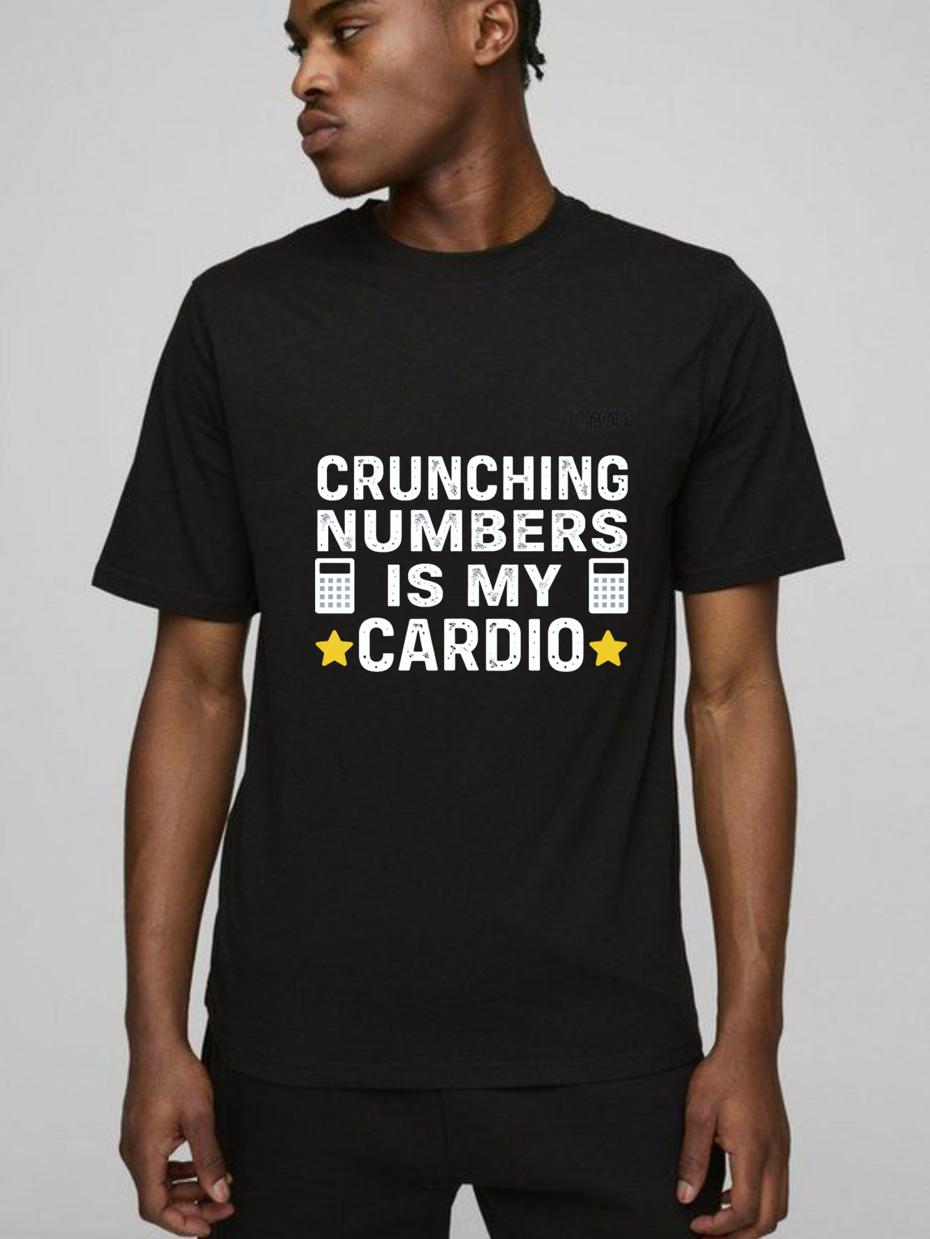 Dorawear™ Crunching Numbers Is My Cardio Pure Cotton Short Sleeve T Shirt-Dorawear