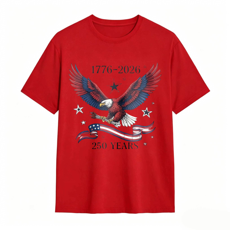 Dorawear™   American Eagle With Stars And Stripes 1776 2026 250 Years Independence Day T-shirt