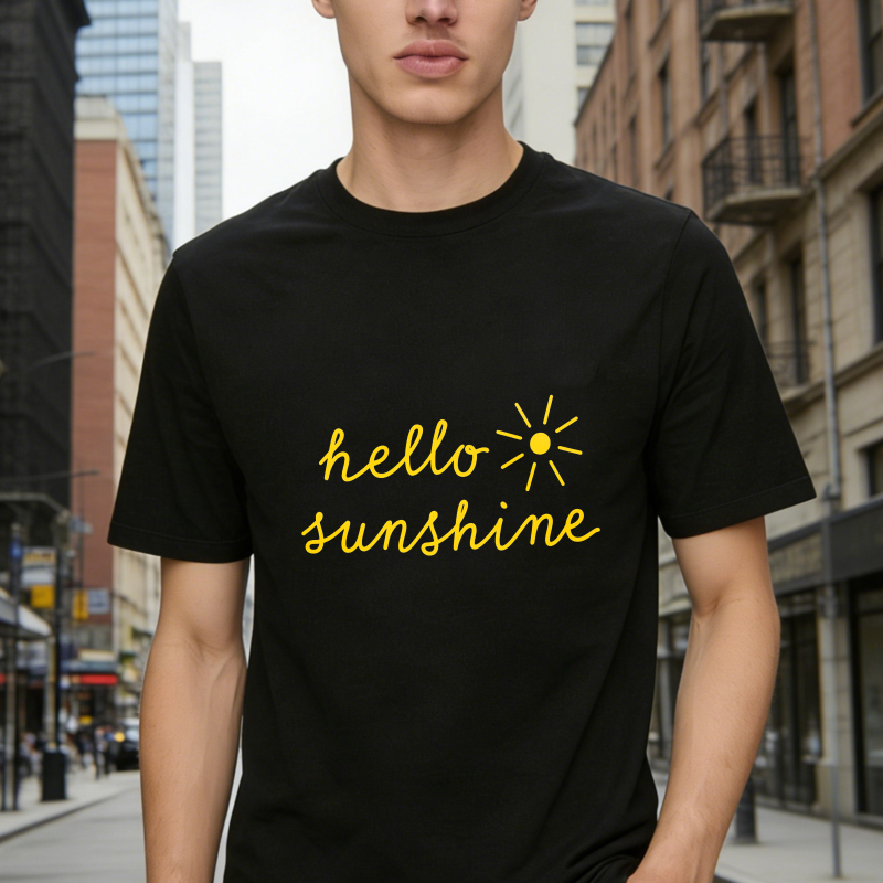 Dorawear™Hello Sunshine With Sun Icon Unisex Classic T-shirt