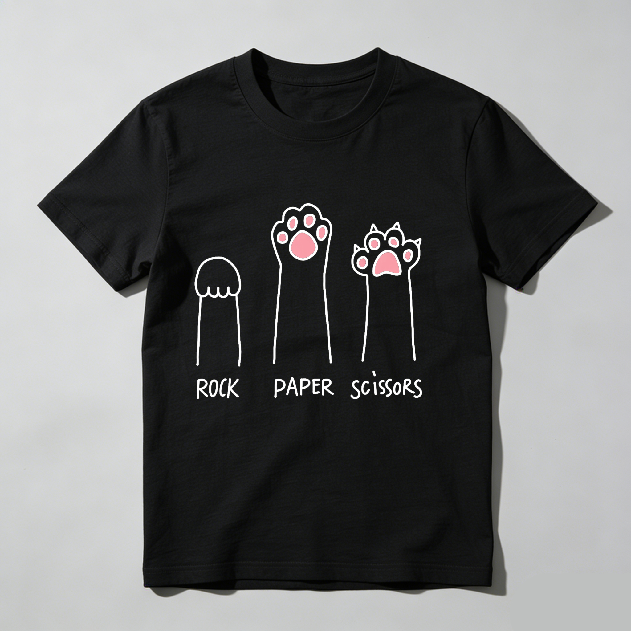 Dorawear Rock Paper Scissors Cat Paws T Shirt