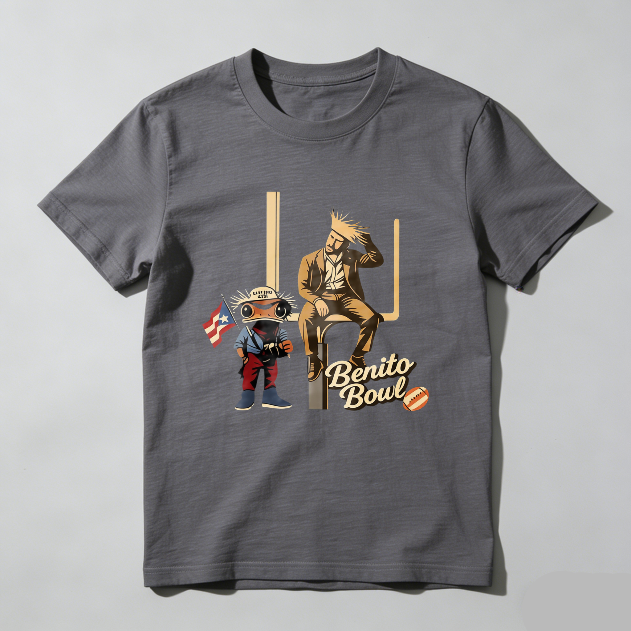 Dorawear™  Benito Bowl Baseball Cartoon Character T Shirt