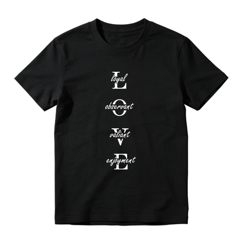 Dorawear™ Love Acrostic Loyal Observant Valiant Engagement Unisex Classic T-shirt