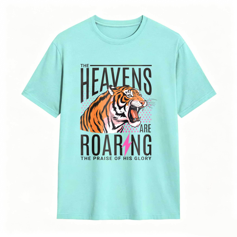 Dorawear™ Tiger Roaring With Heaven Praise Design Unisex Classic T-shirt