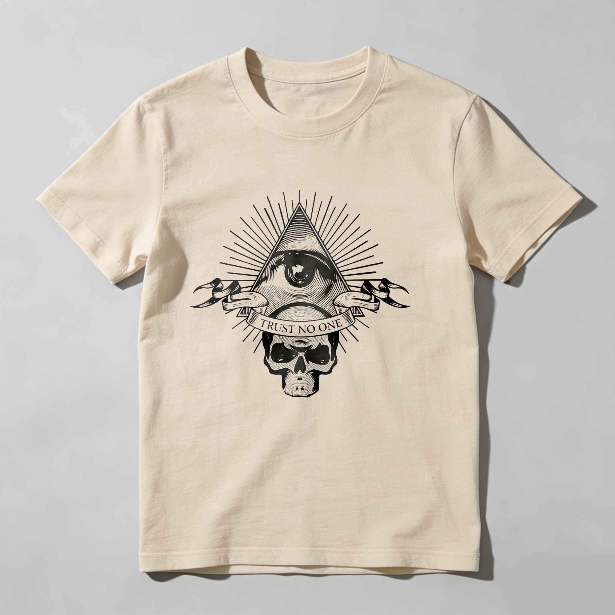 Dorawear™All Seeing Eye Skull Pyramid Symbol  T Shirt