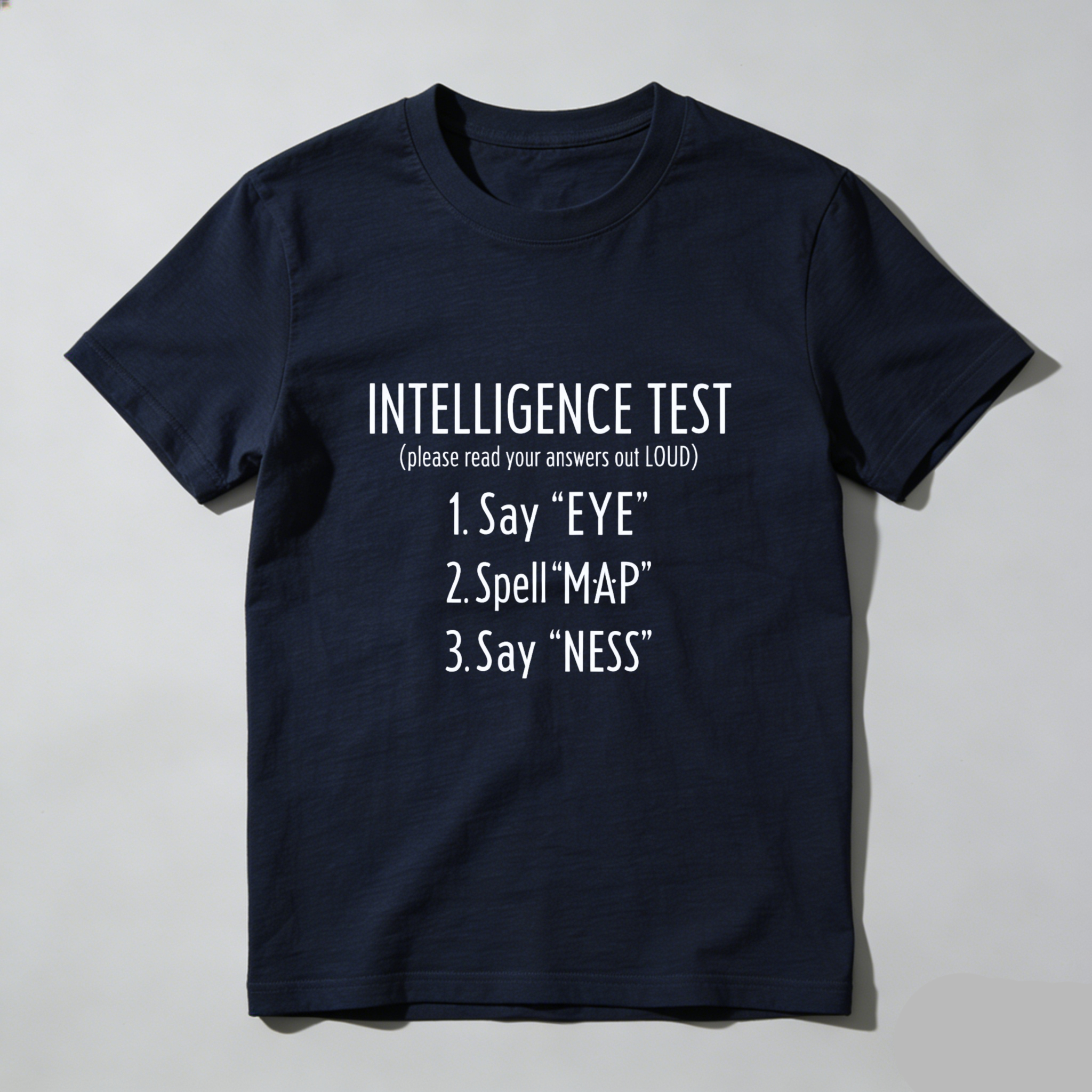 Dorawear Intelligence Test Say Eye Spell Map Say Ness Pure Cotton Short Sleeve T Shirt