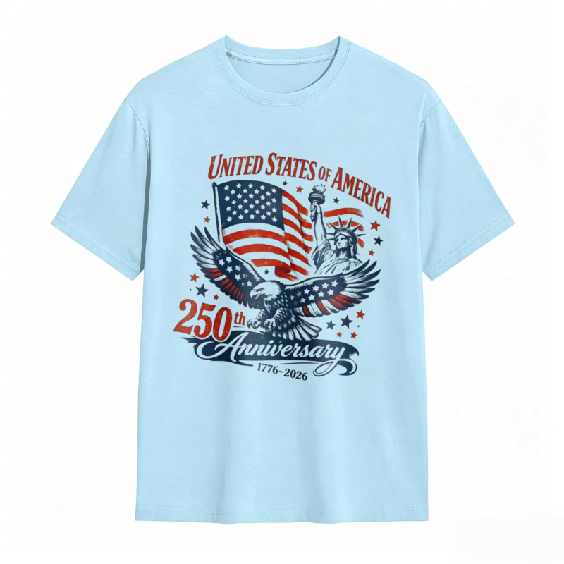 Dorawear™   United States Of America 250th Anniversary Eagle And Flag Design T-shirt