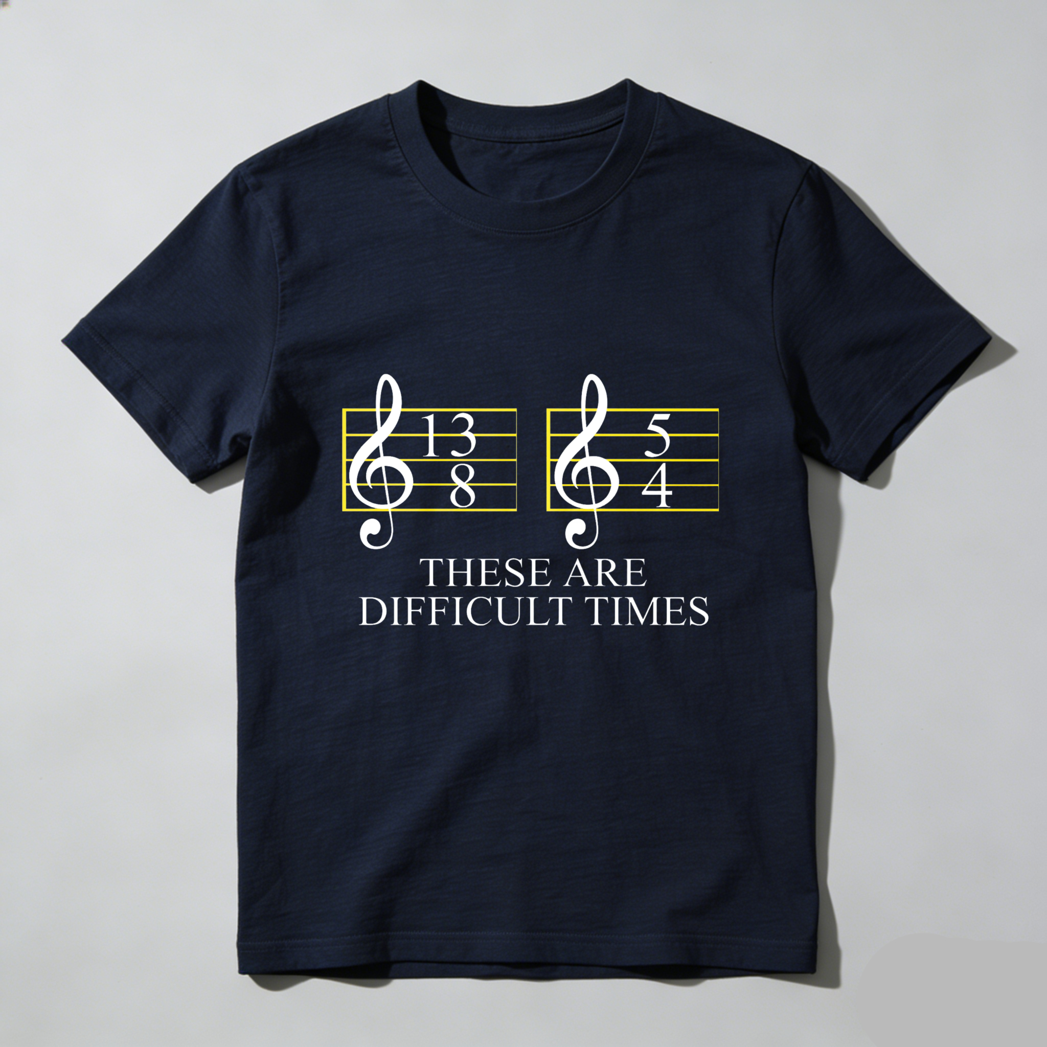 Dorawear™  Music Notes And Text Pattern T Shirt