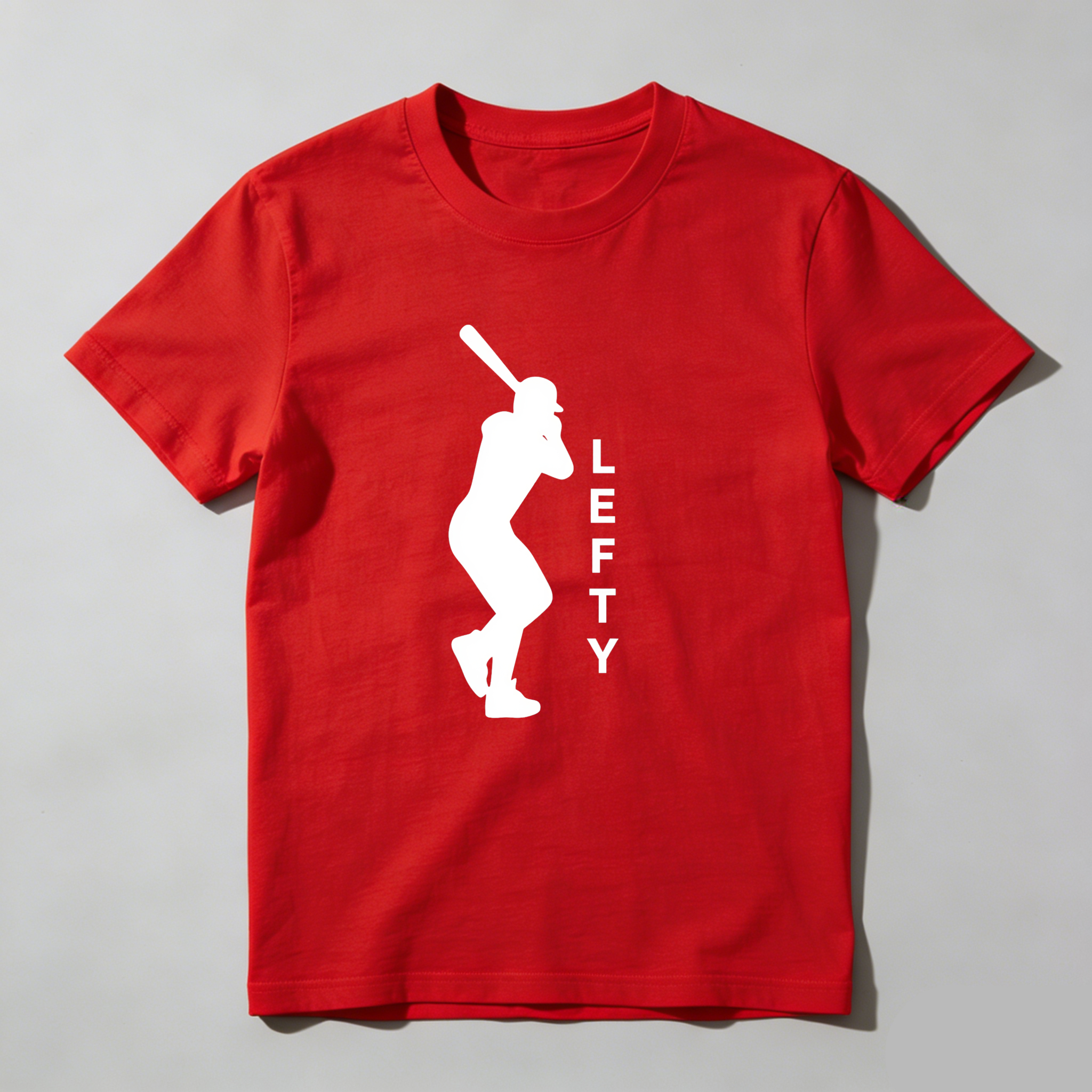 Dorawear™ Lefty Batter Silhouette Design Print  T Shirt