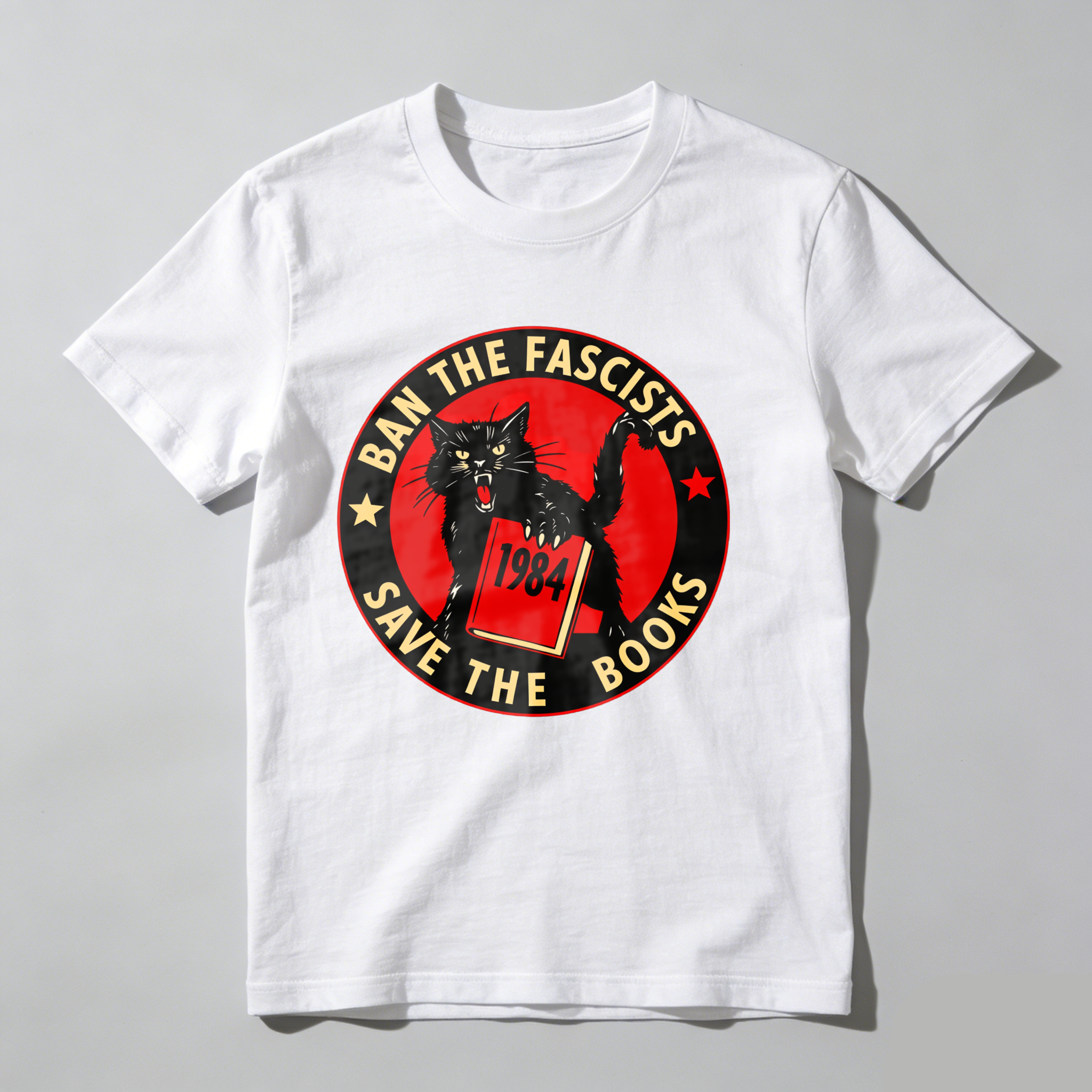 Dorawear Ban The Fascists Save The Books T Shirt