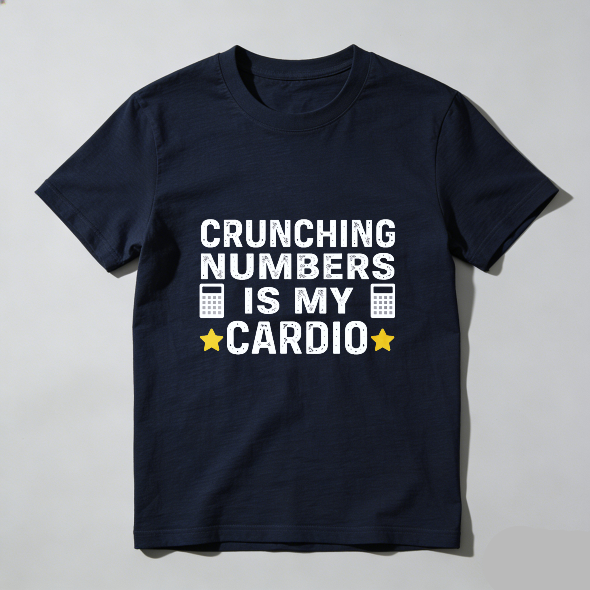 Dorawear™ Crunching Numbers Is My Cardio Pure Cotton Short Sleeve T Shirt-Dorawear