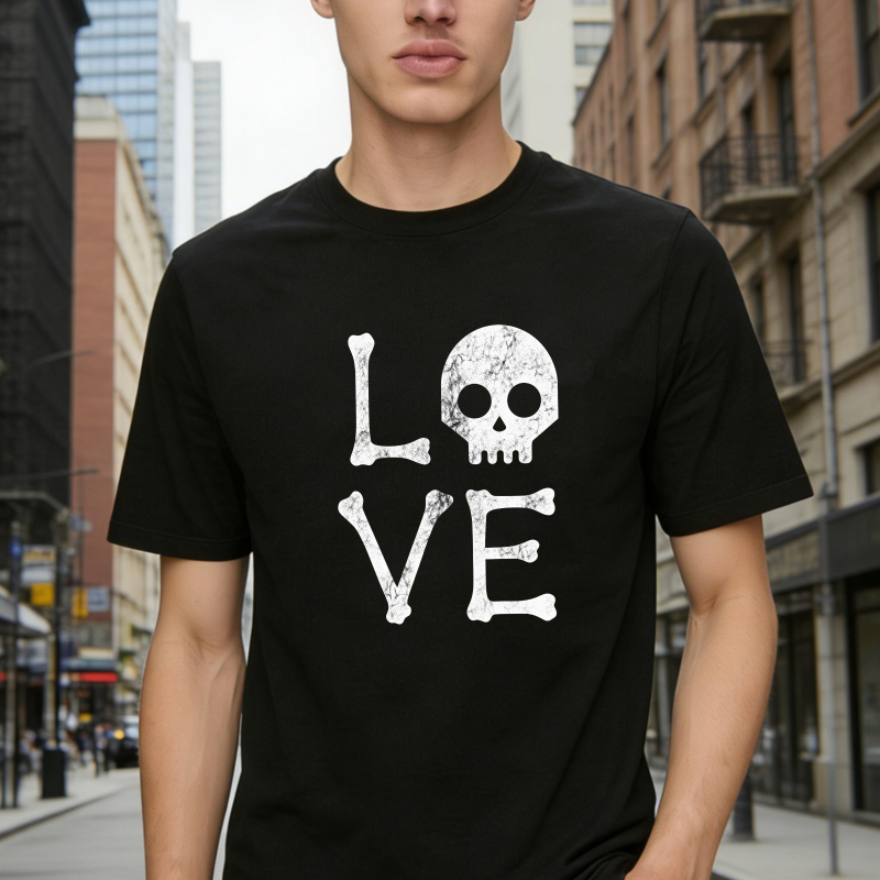 Dorawear™Love Skull Design Unisex Classic T-shirt