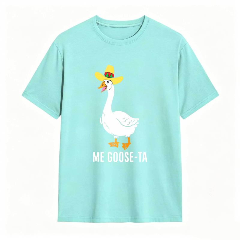 Dorawear™ Duck Wearing Sombrero With Me Goose Ta Text Unisex Classic T-shirt