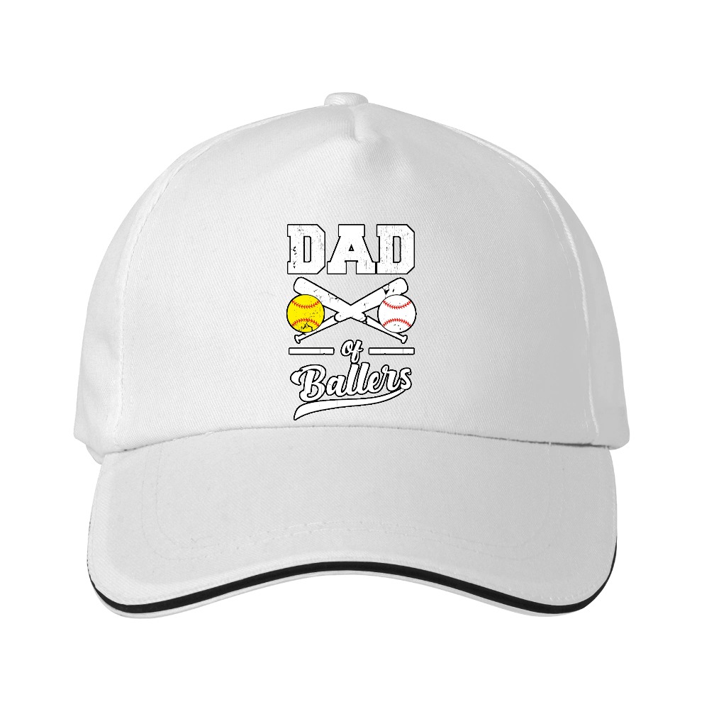 Dorawear™ Baseball Cap Dad Of Ballers With Crossed Bats And Balls Design For Sports Fans